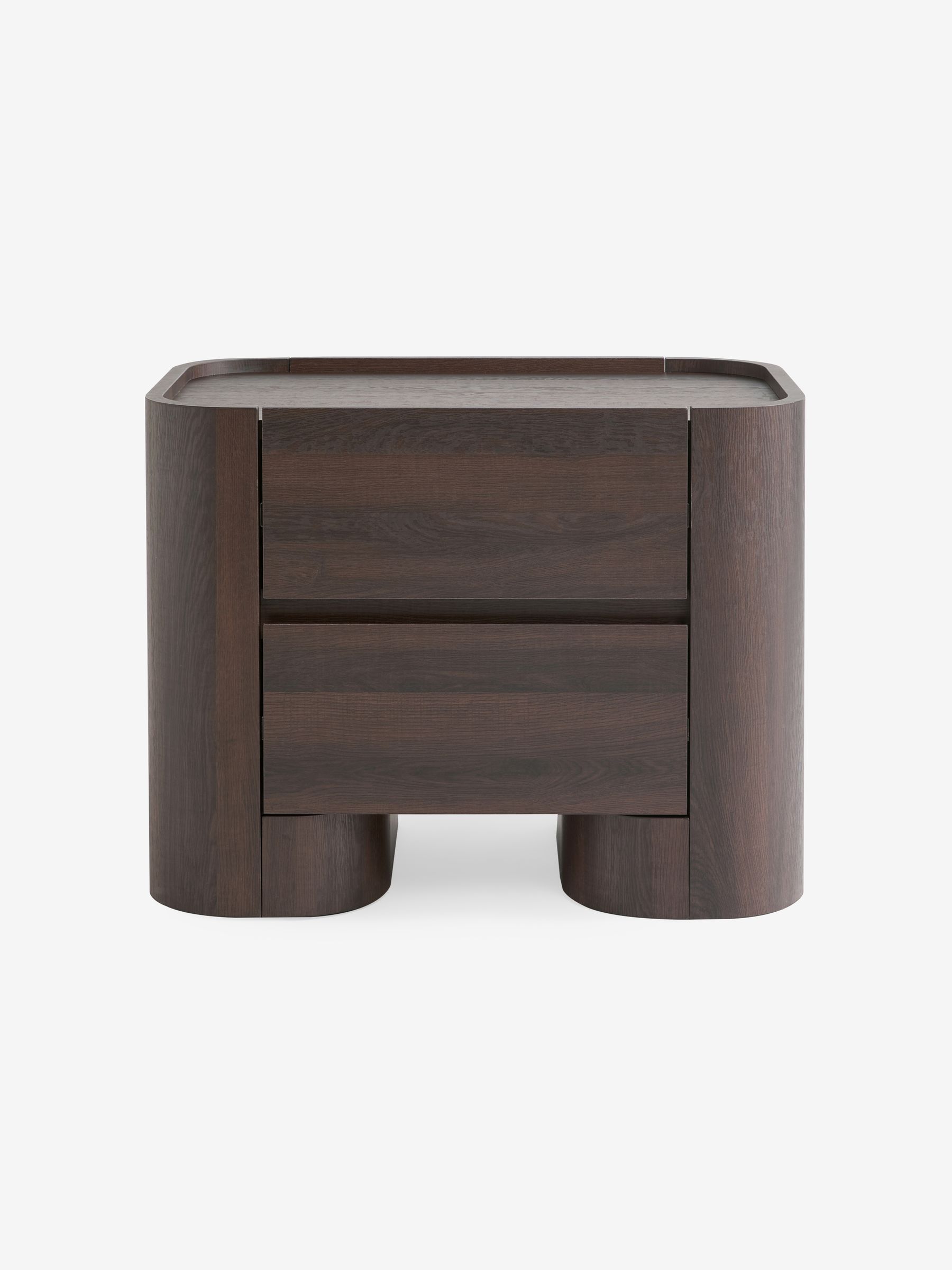 Kain Bedside Table in Dark Wood Effect - Image 5 of 5