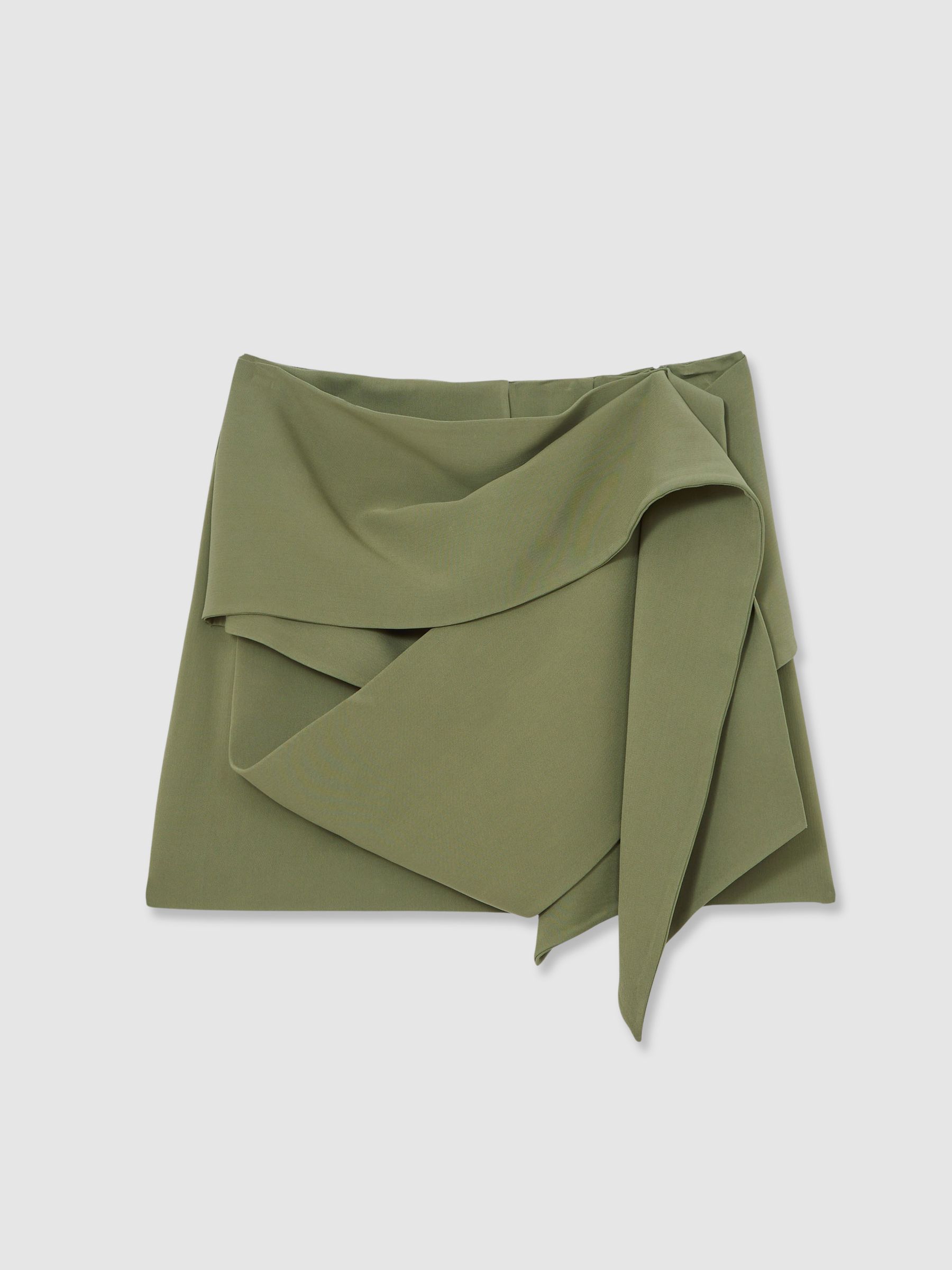 Sculptural Mini Skirt in Green - Image 2 of 6