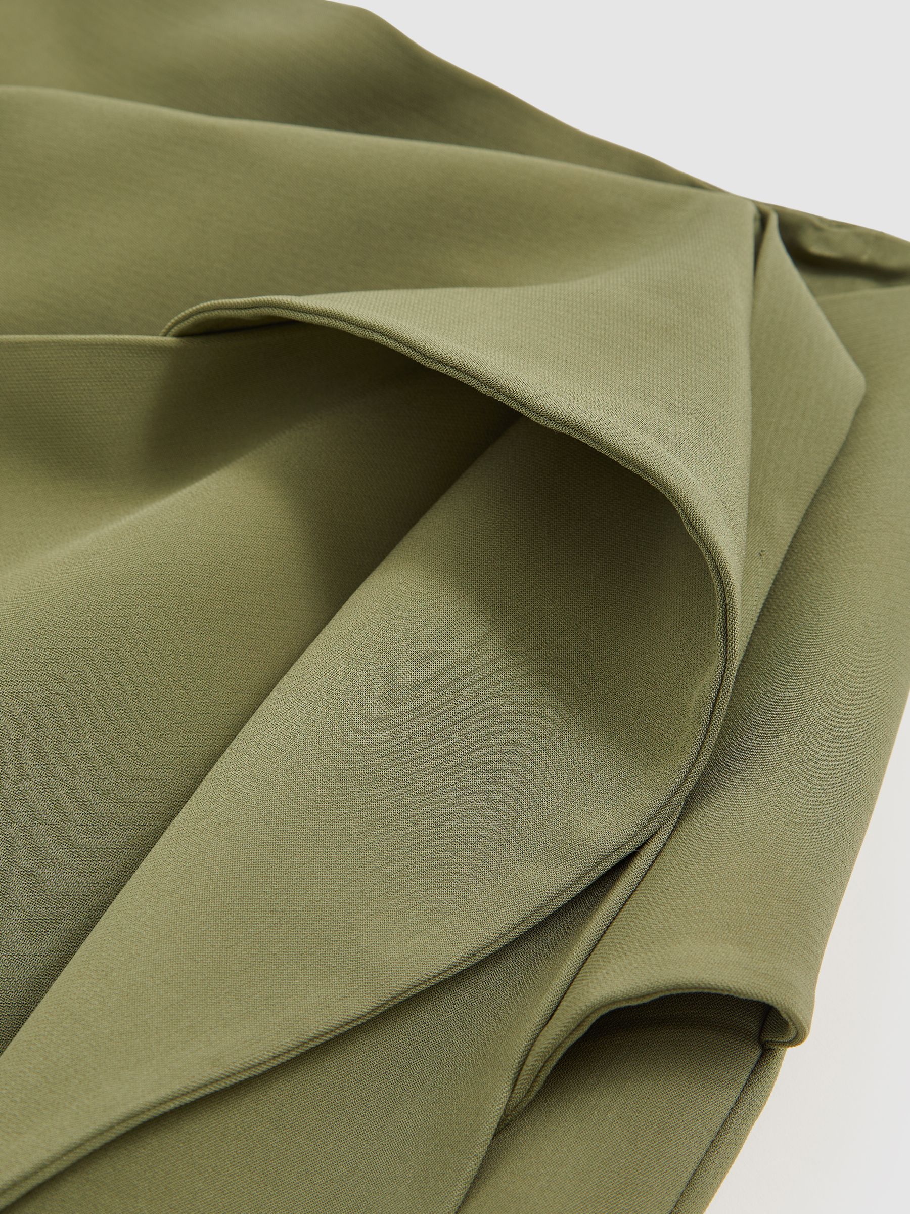 Sculptural Mini Skirt in Green - Image 6 of 6