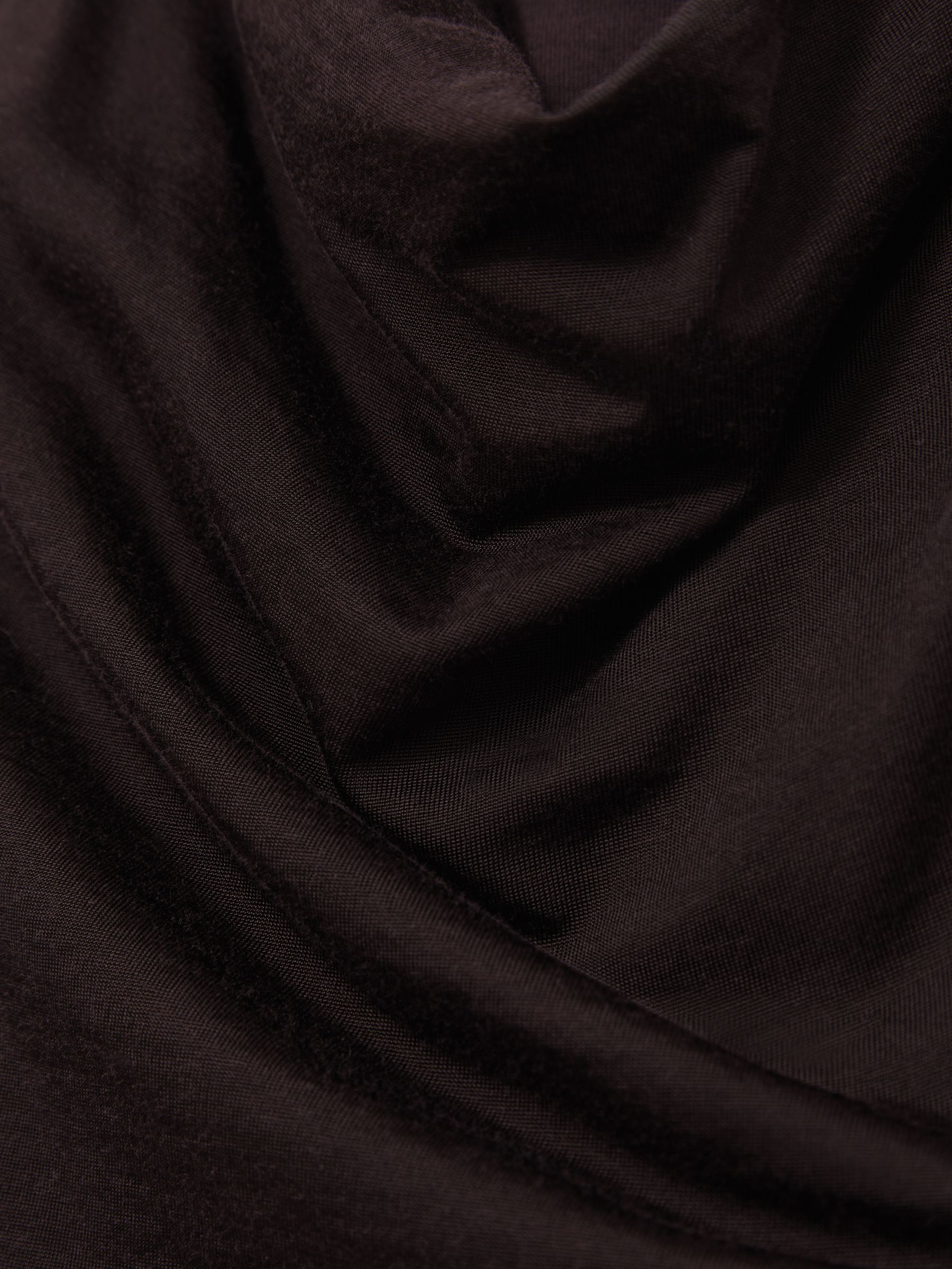 Cotton-Blend Cowl-Neck Sleeveless Top in Plum Purple - image 3