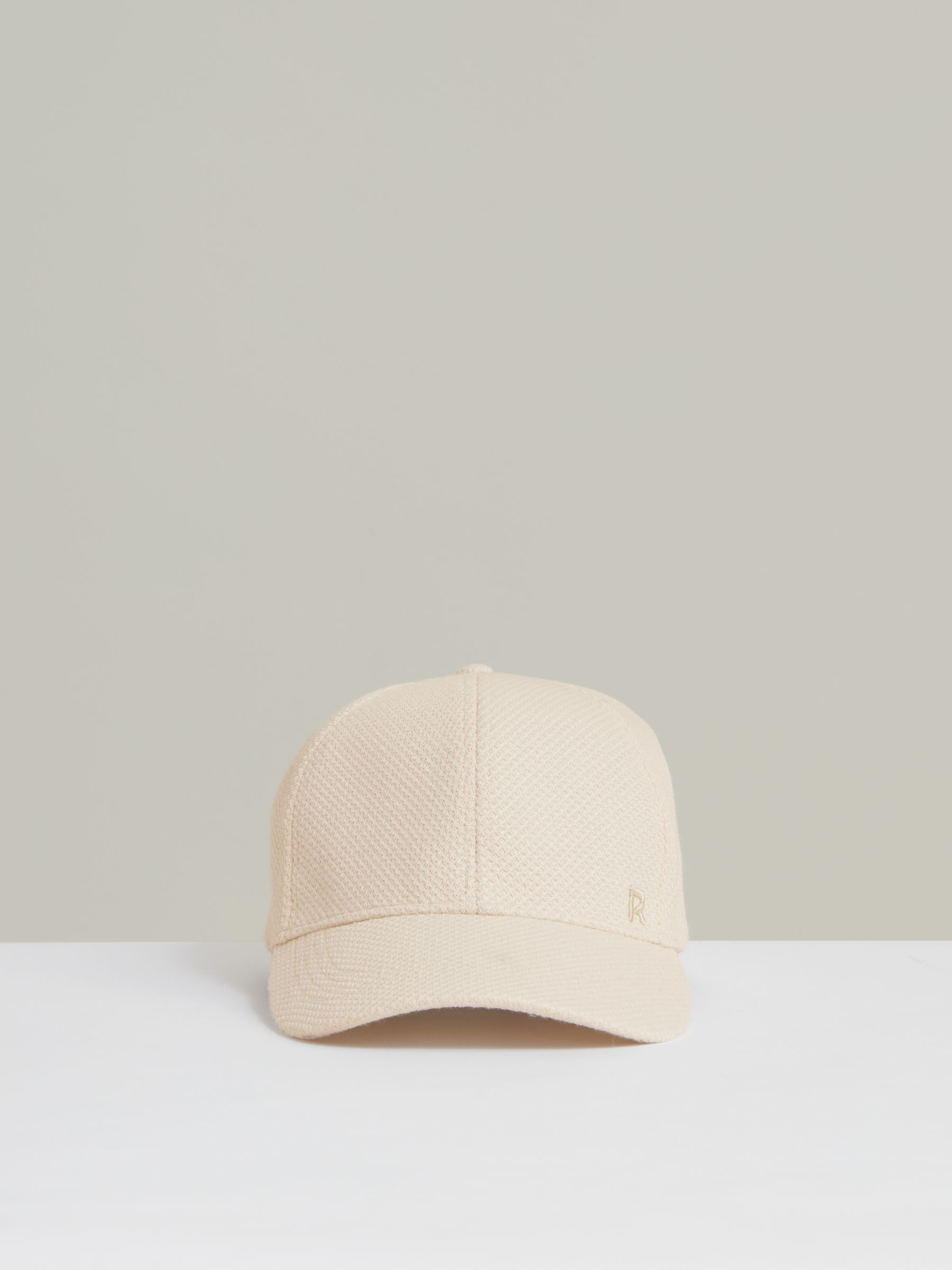 Waffle-Knit Baseball Cap in Neutral - Image 1 of 5
