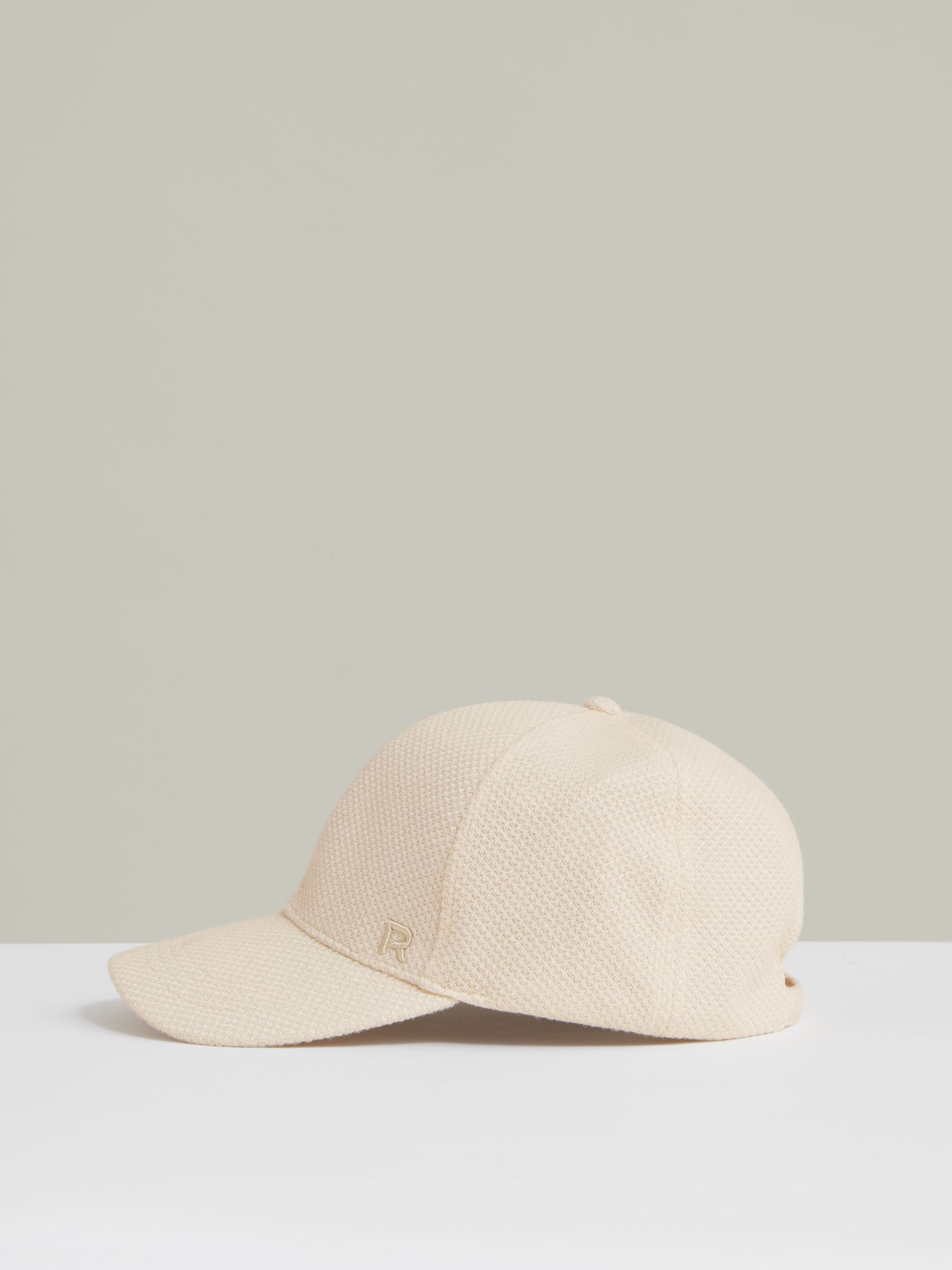 Waffle-Knit Baseball Cap in Neutral - Image 3 of 5