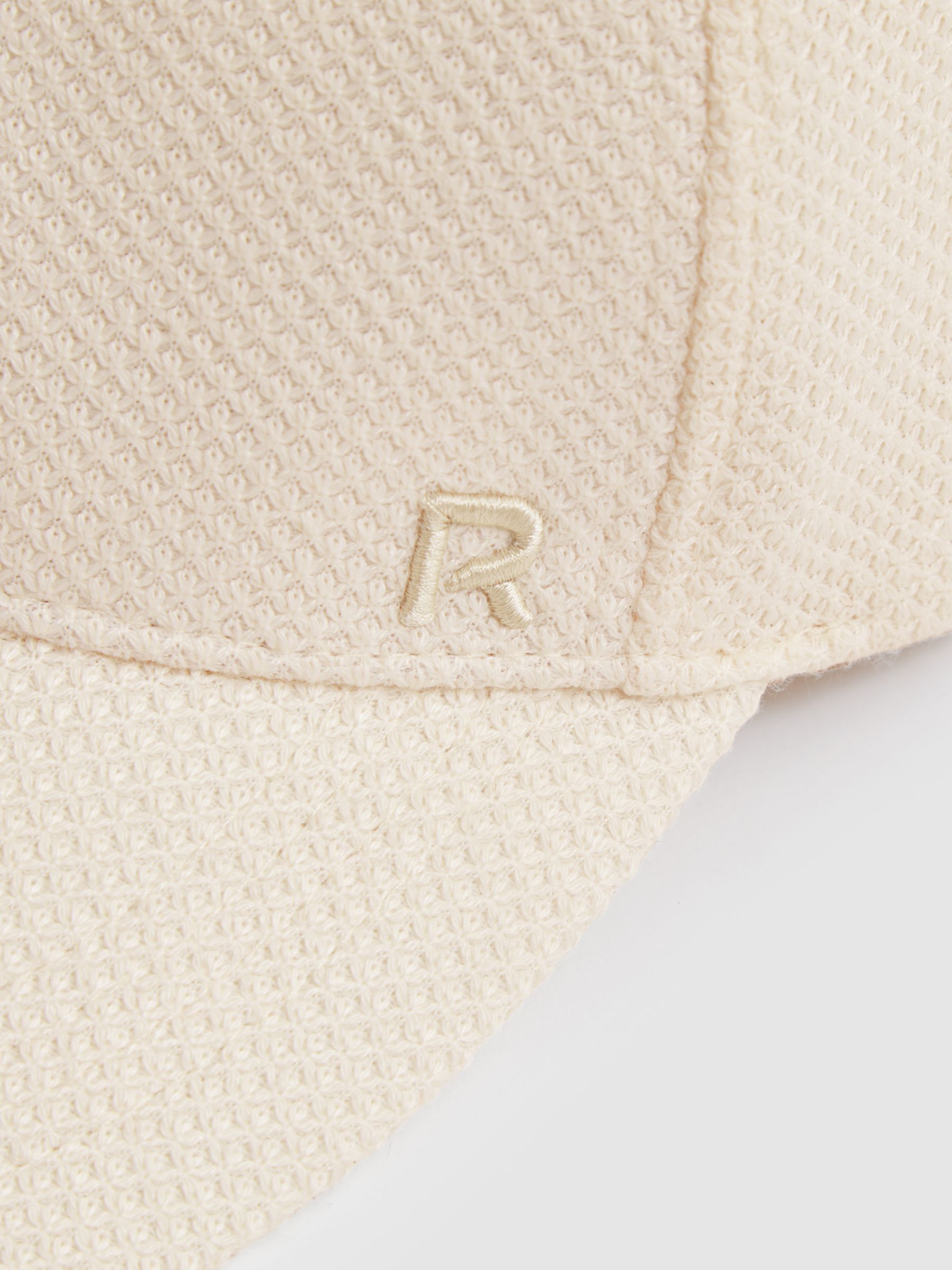 Waffle-Knit Baseball Cap in Neutral - Image 5 of 5