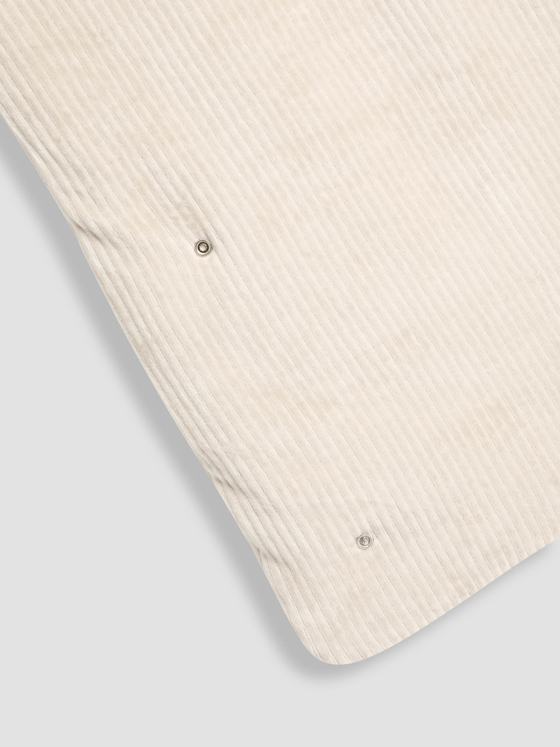 Neutral Leopard Ribbed Velour 3.5 Tog Toddler Sleeping Bag - Image 3 of 5