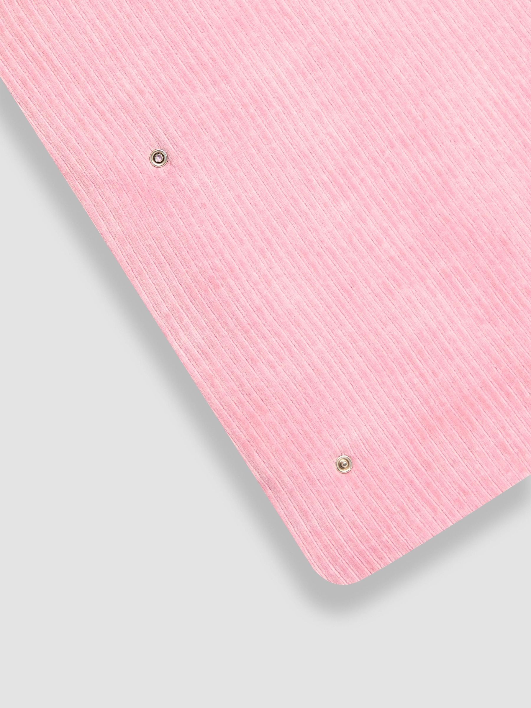 Pink Ribbed Velour 3.5 Tog Baby Sleeping Bag - Image 7 of 7