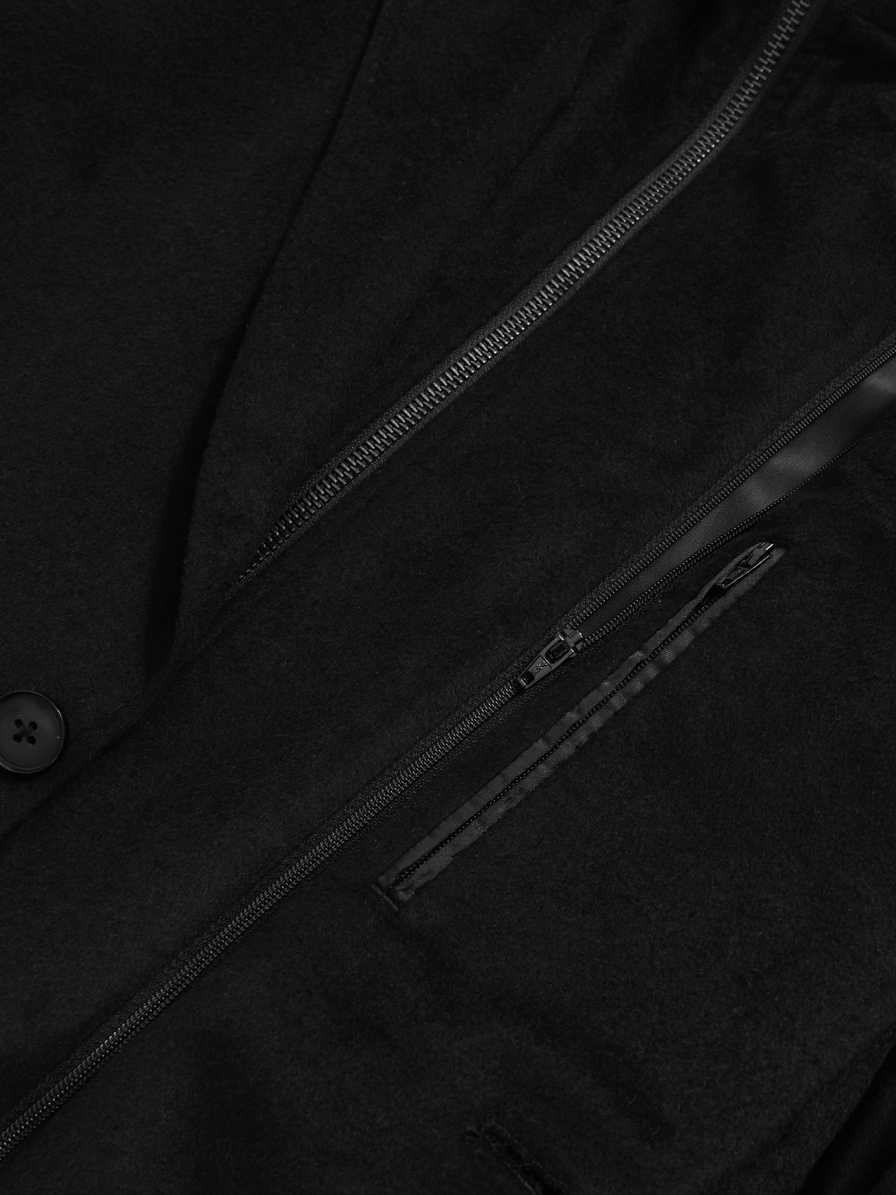Single-Breasted Blazer With Gilet Insert Tailored-Fit in Black - image 3