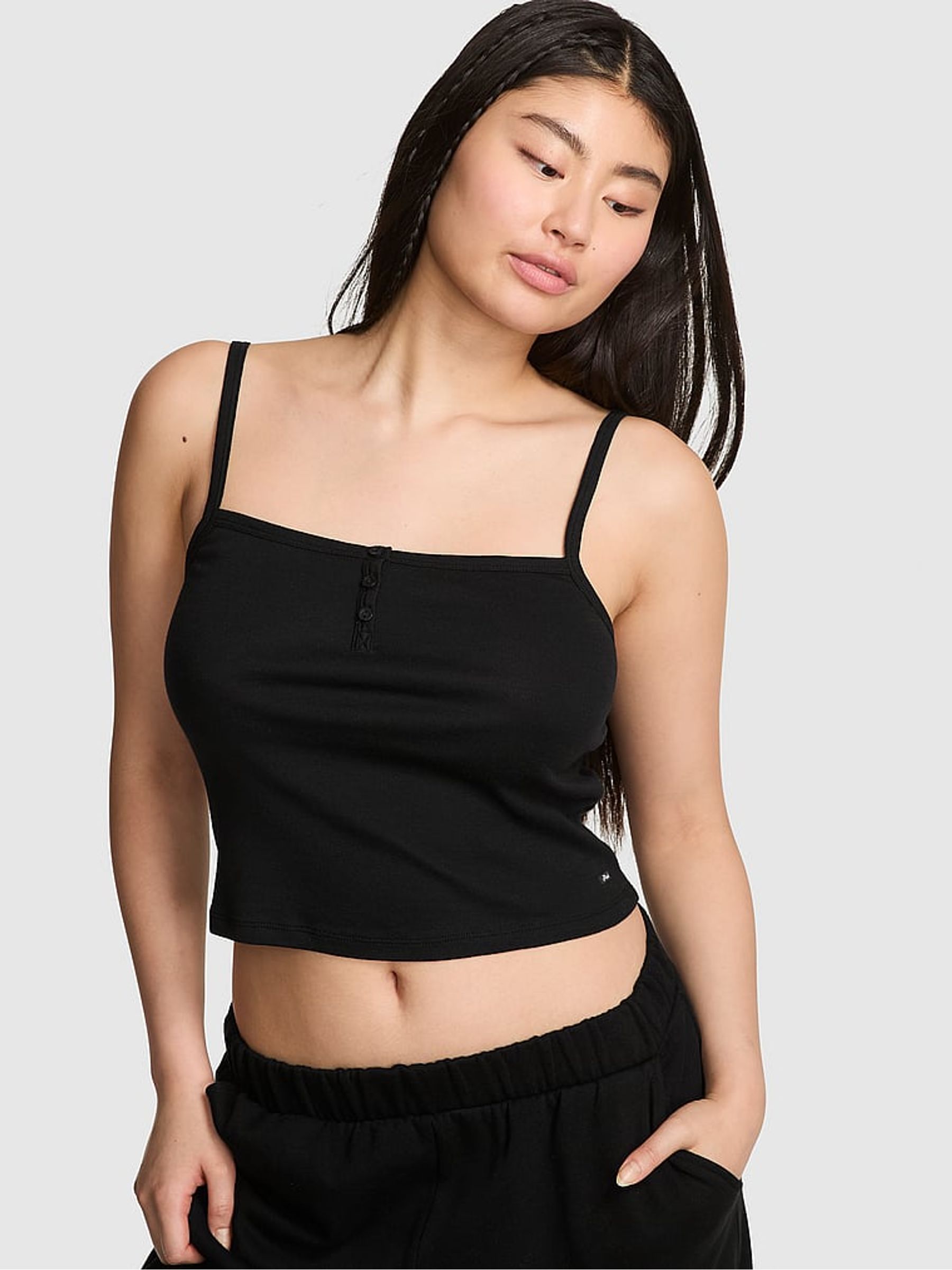 Black Pyjama Cami Top | Victoria's Secret UK