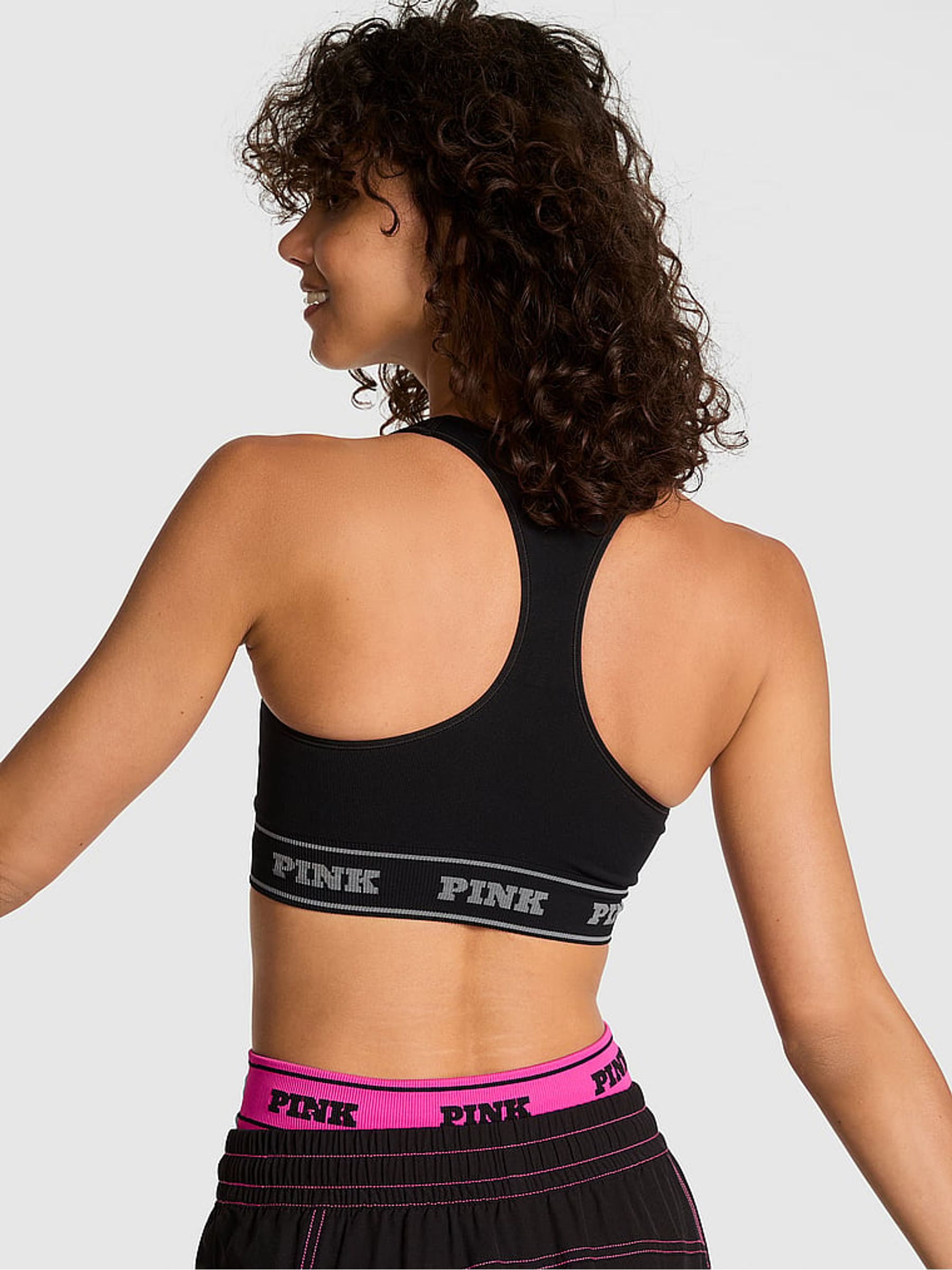 Black Rose Print Reversible Sports Bra - Image 2 of 3