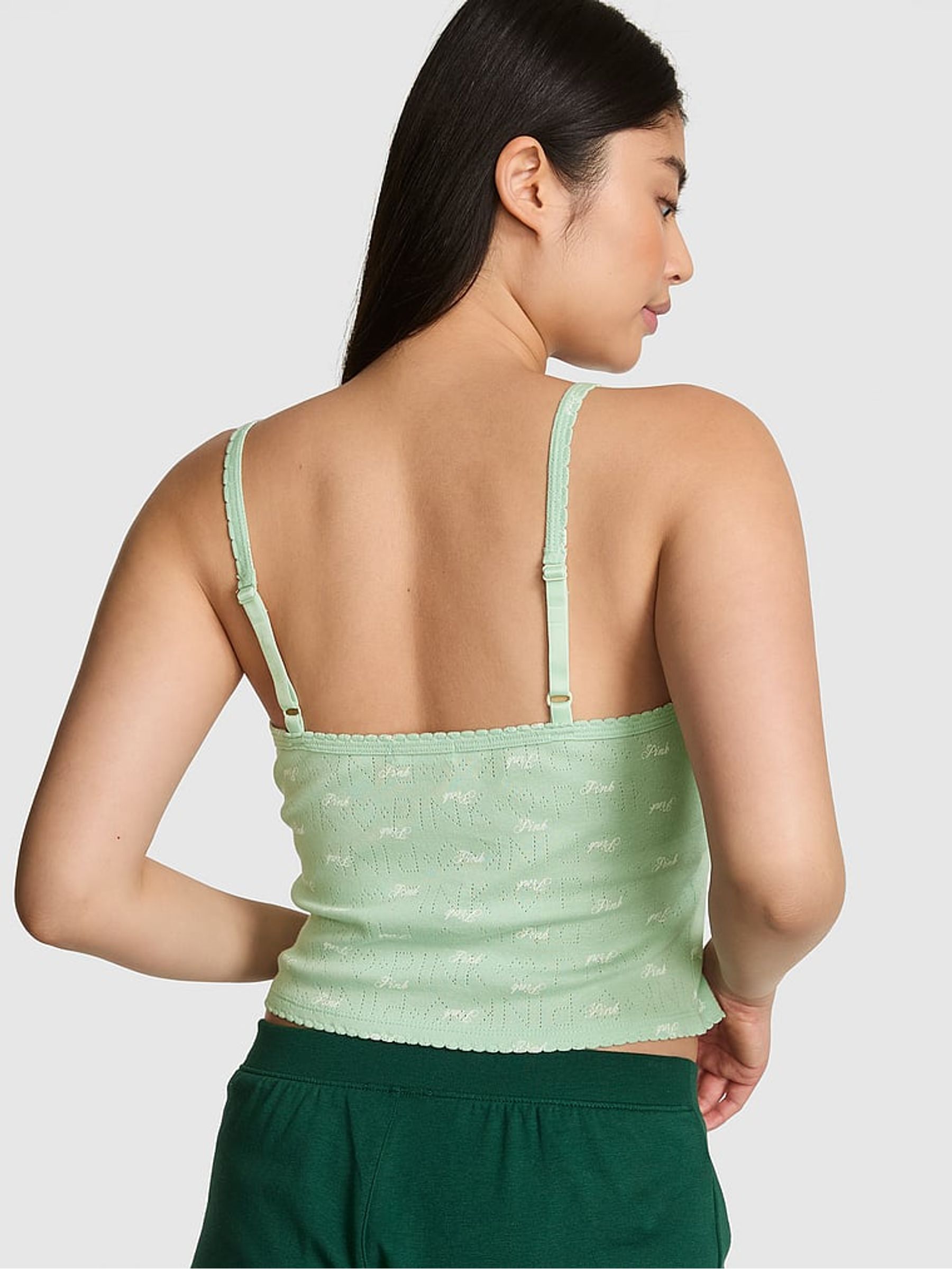 Mint Green Pyjama Cami Top - Image 2 of 2