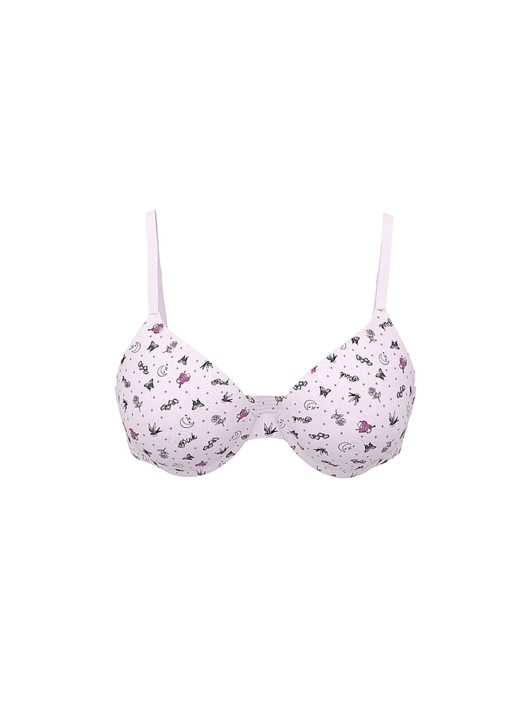 Pink Tattoo Print Super Push Up Bra - Image 3 of 3