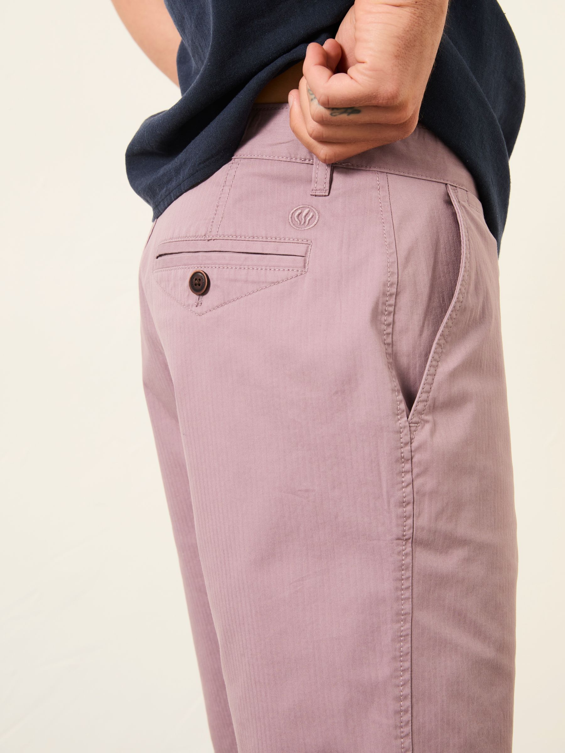 Mawes Dusky Purple Chino Shorts - Image 3 of 6
