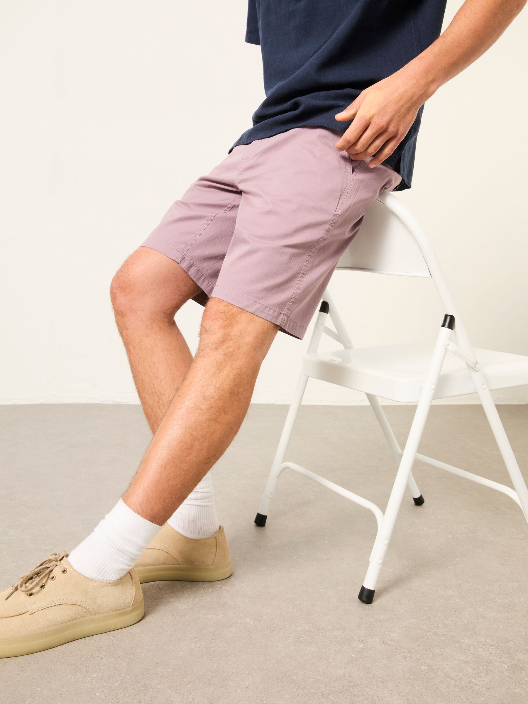 Mawes Dusky Purple Chino Shorts - Image 5 of 6