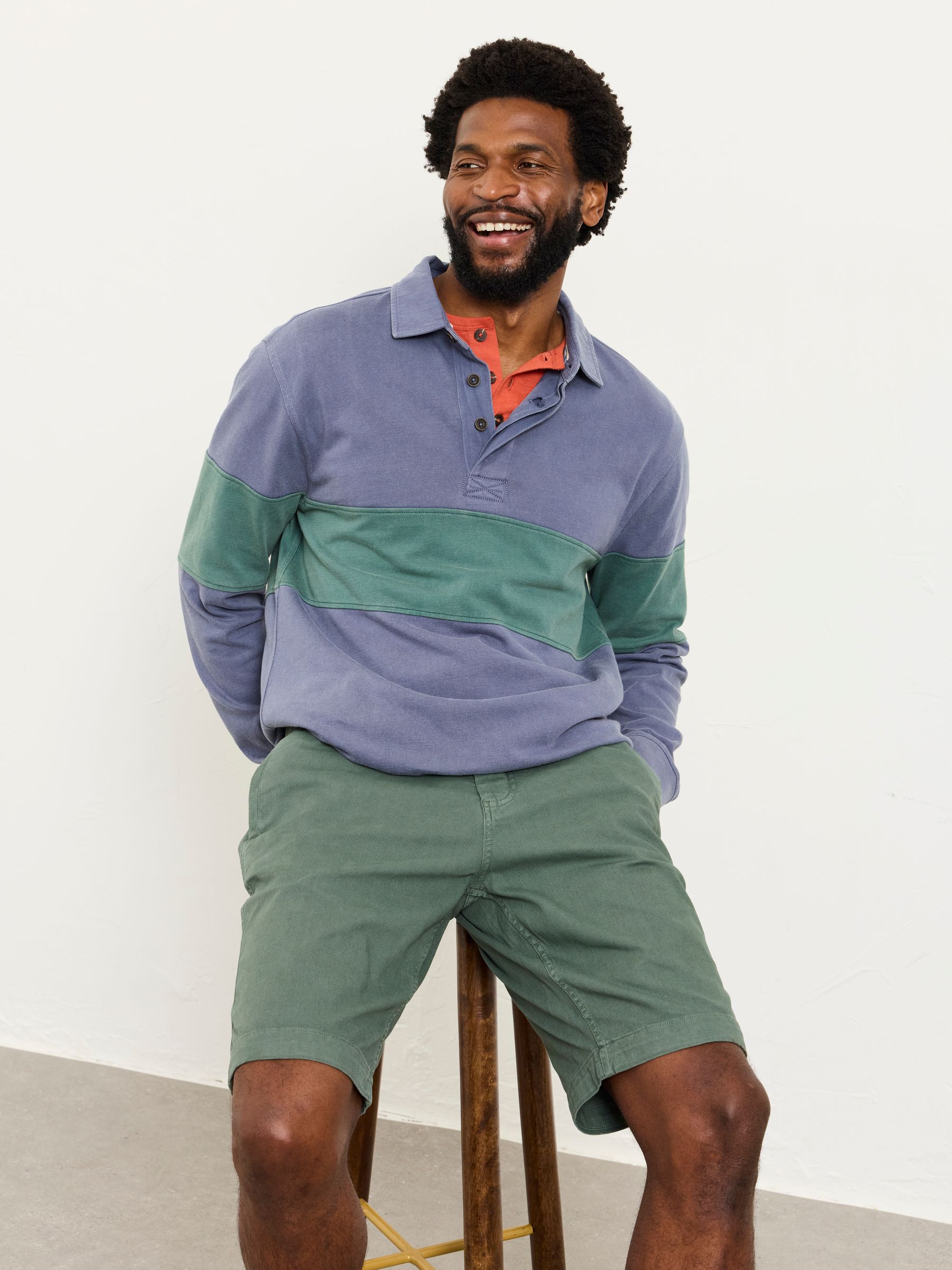 Green Stow Garment Dye Chino Shorts - Image 3 of 6