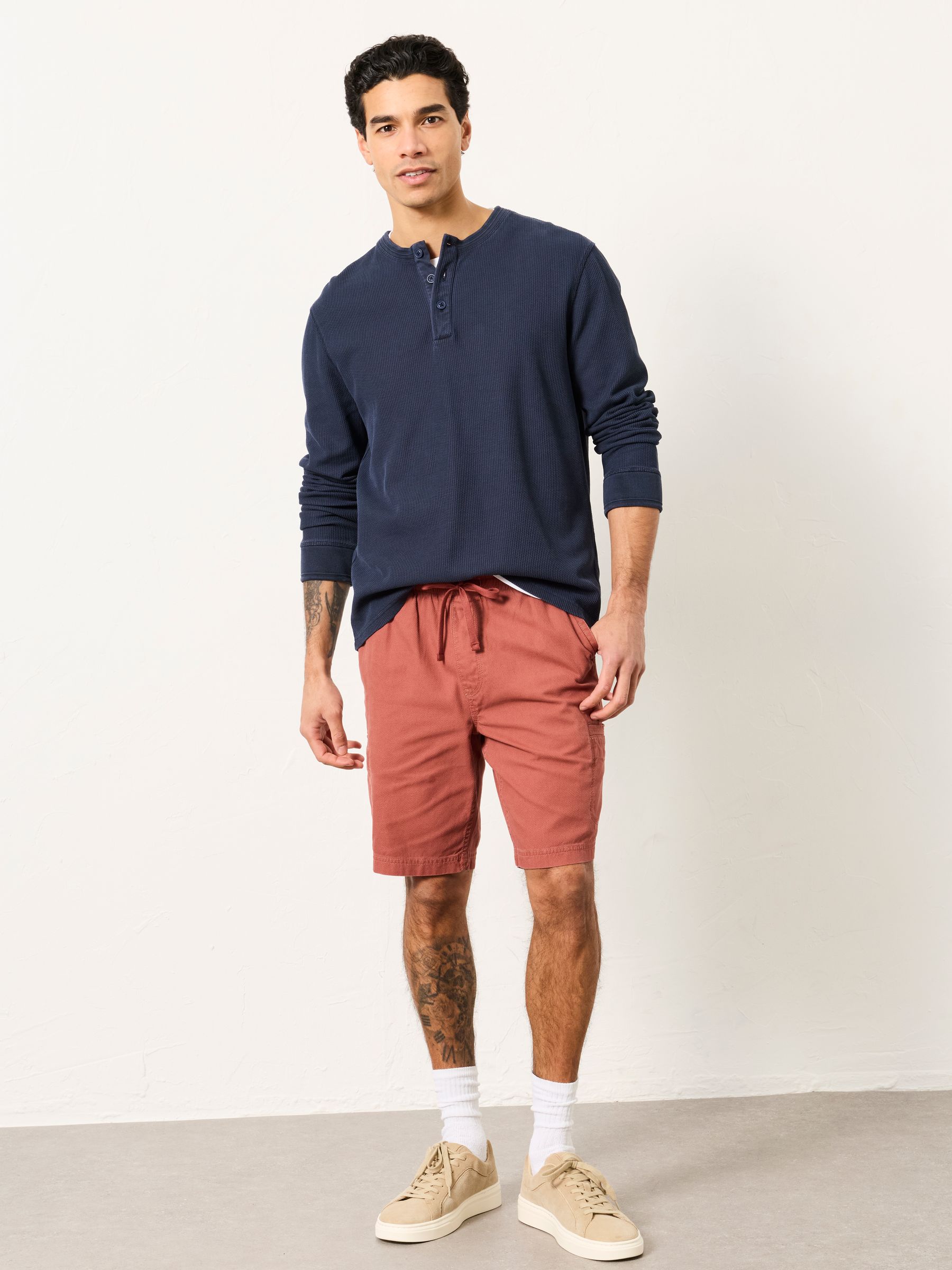 Rust Red Stow Garment Dye Chino Shorts - Image 3 of 7