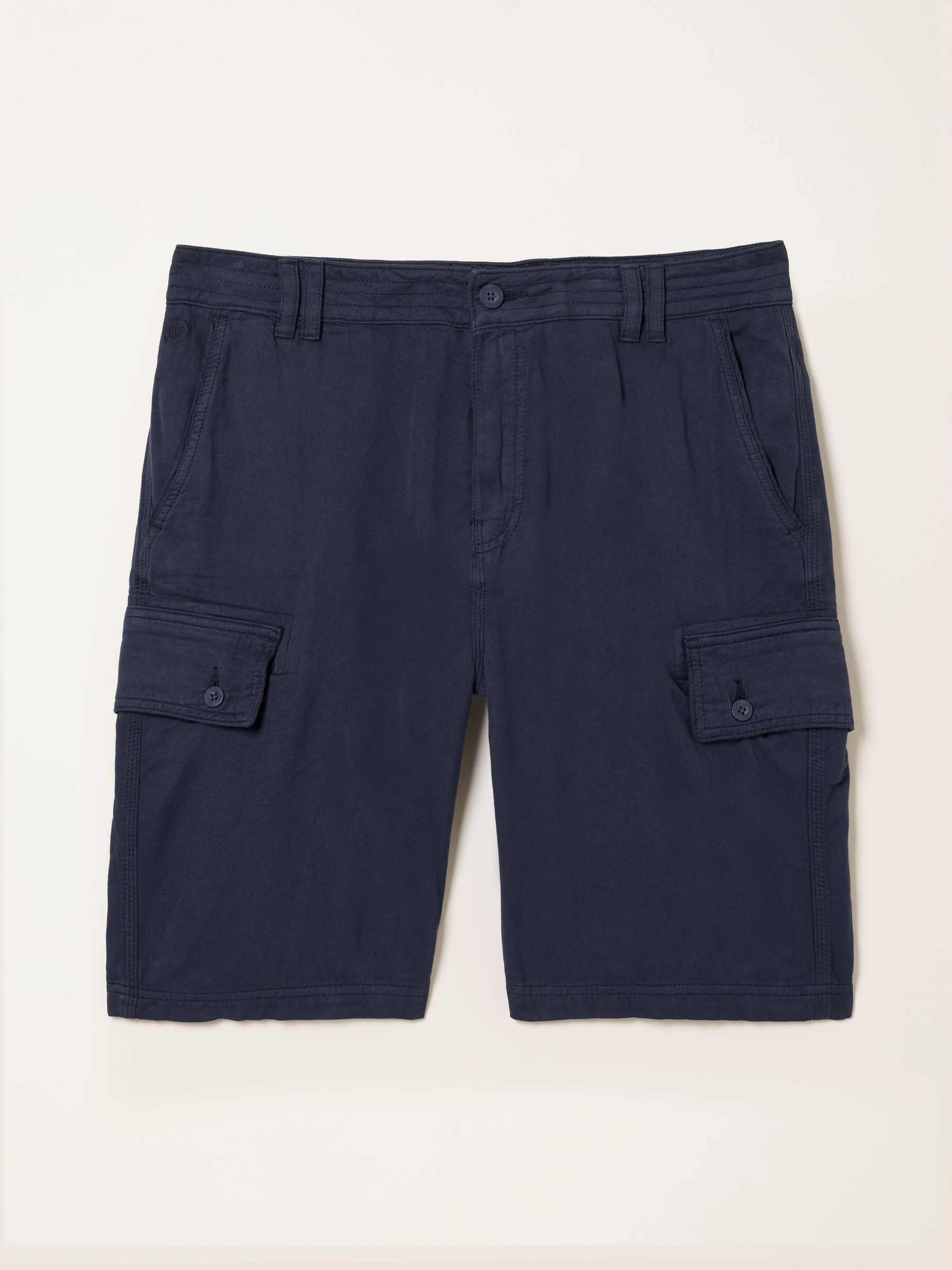 Brecon Navy Garment Dye Cargo Shorts - Image 6 of 6