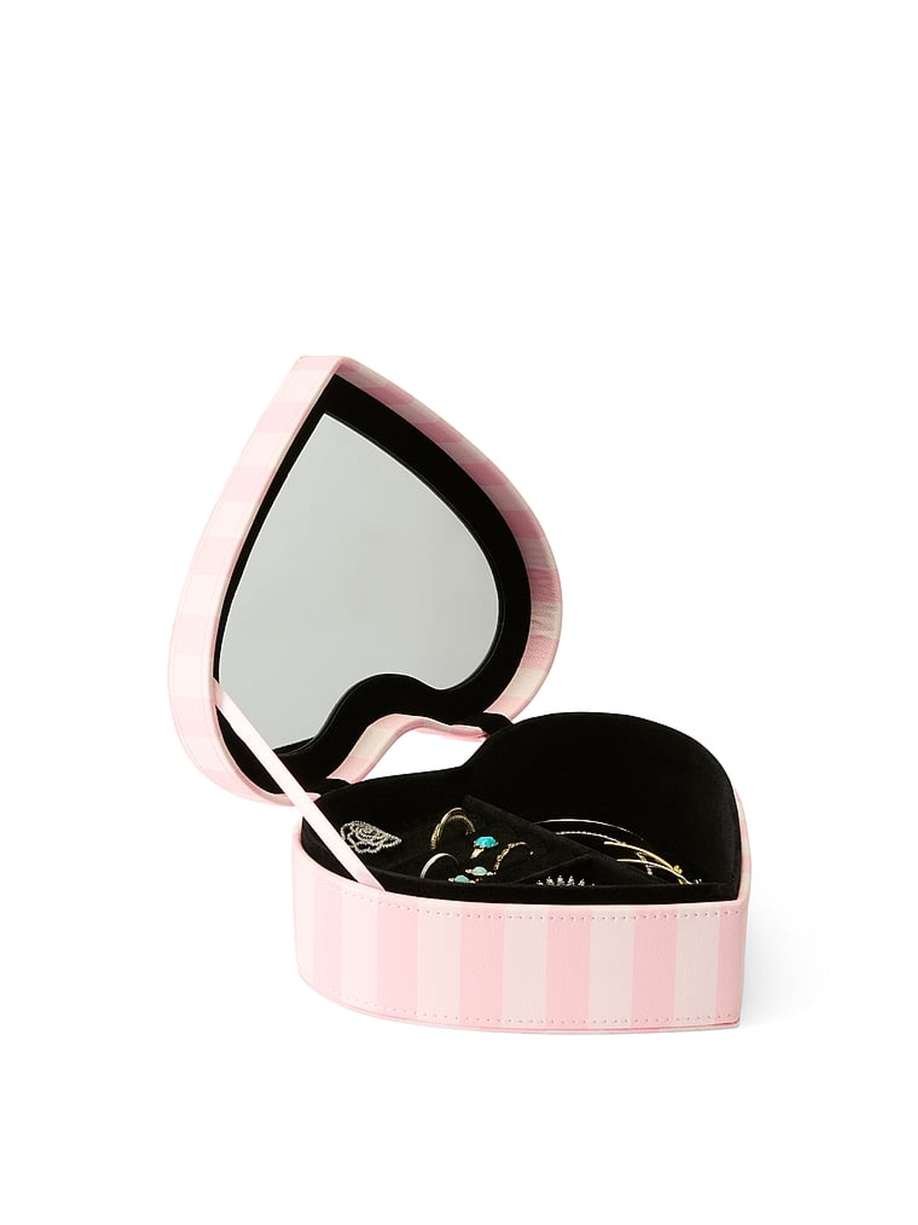 Heritage Stripe Pink Heart Jewellery Box - Image 3 of 3