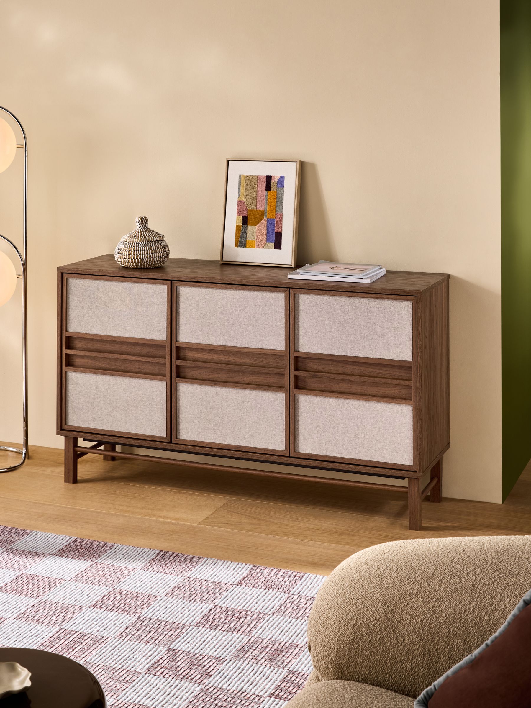 Almelo Large Large Sideboard in Dark Wood Effect - Image 1 of 5