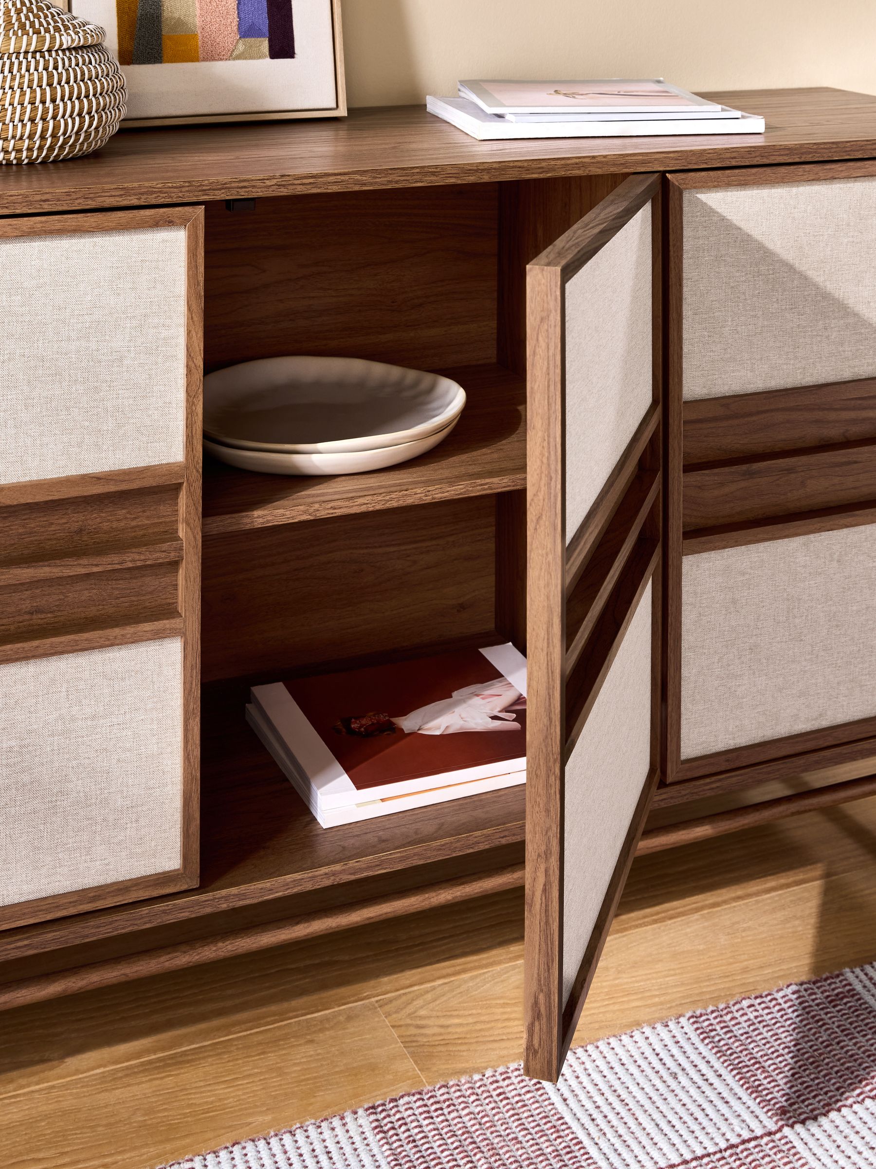 Almelo Large Large Sideboard in Dark Wood Effect - Image 2 of 5