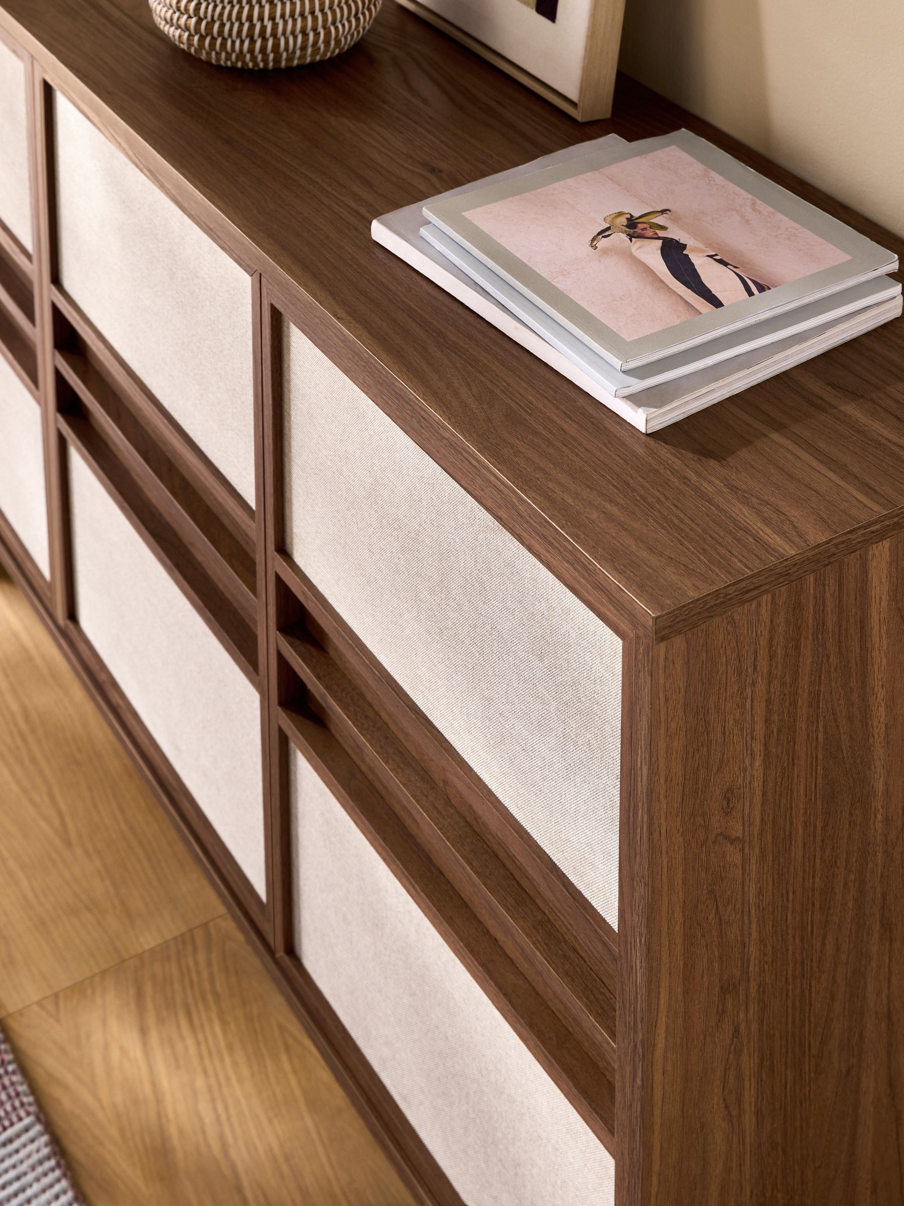 Almelo Large Large Sideboard in Dark Wood Effect - Image 3 of 5