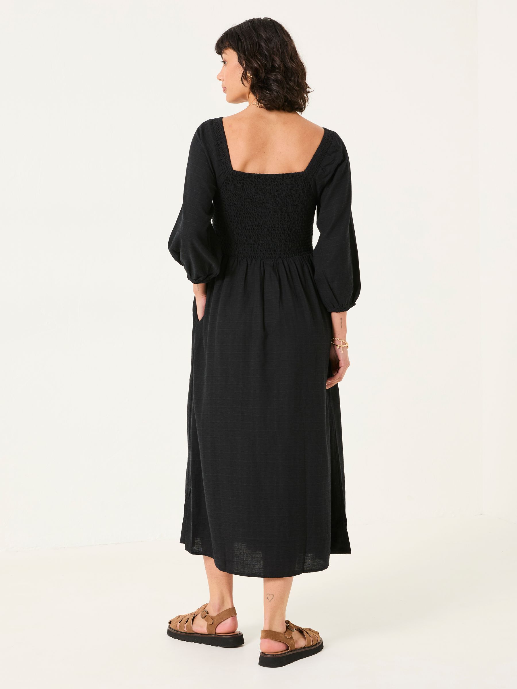 Adele Black Midi Dress - Image 2 of 5