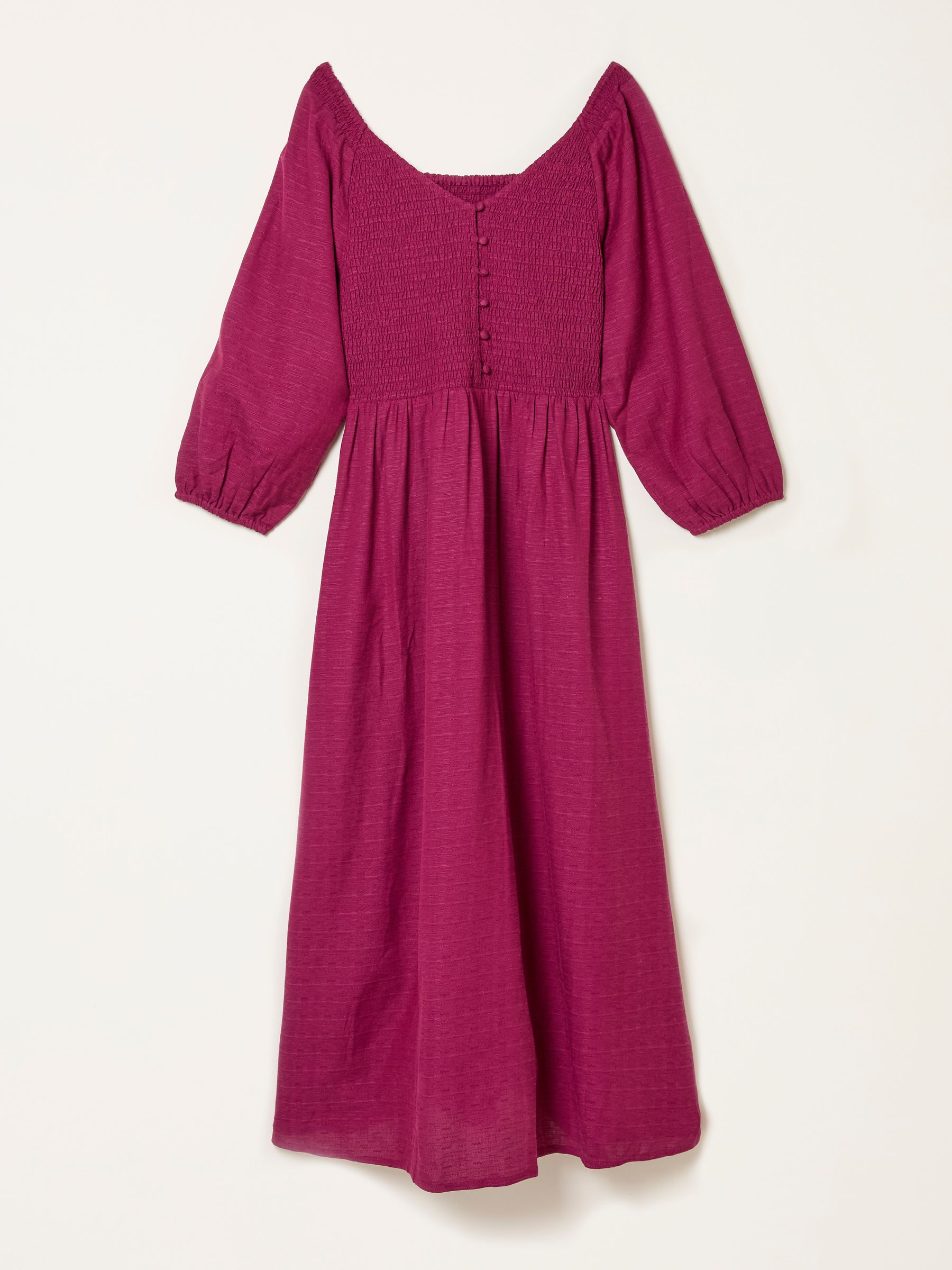 Adele Plum Purple Midi Dress - Image 5 of 5