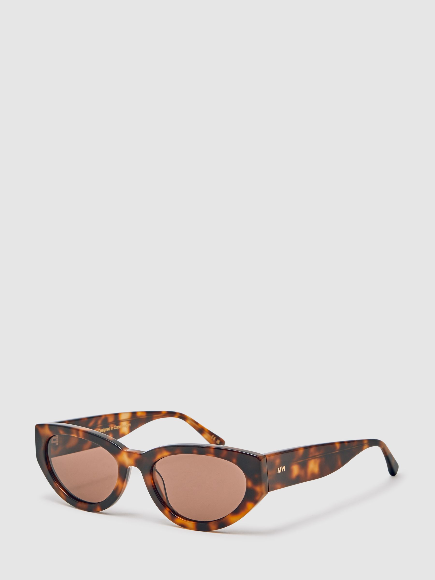 MESSYWEEKEND Oval Frame Sunglasses in Brown - image 4