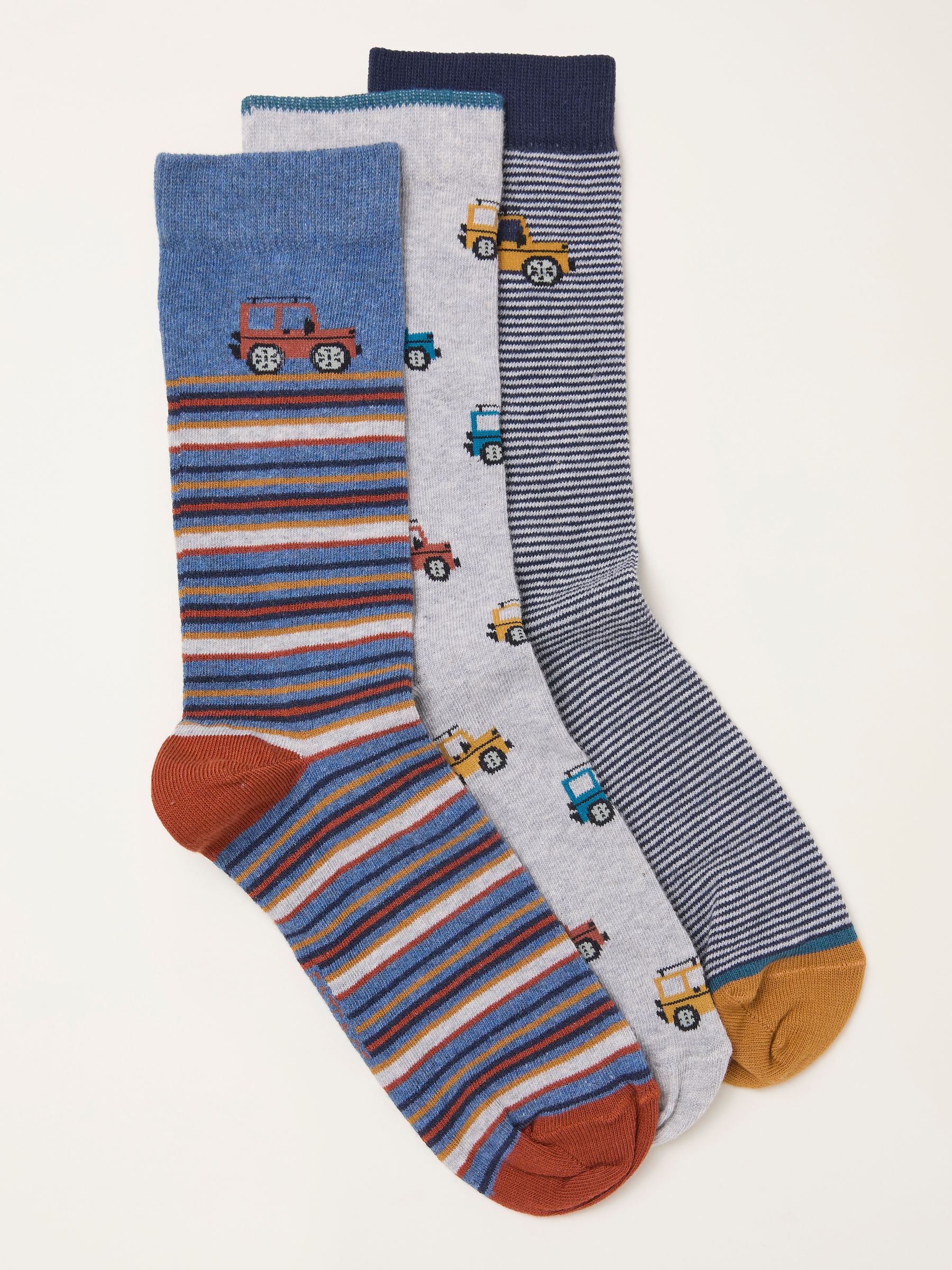 Navy 3 Pairs of Off Roader Socks - Image 1 of 2 Navy 3 Pairs of Off Roader Socks - Image 1 of 2