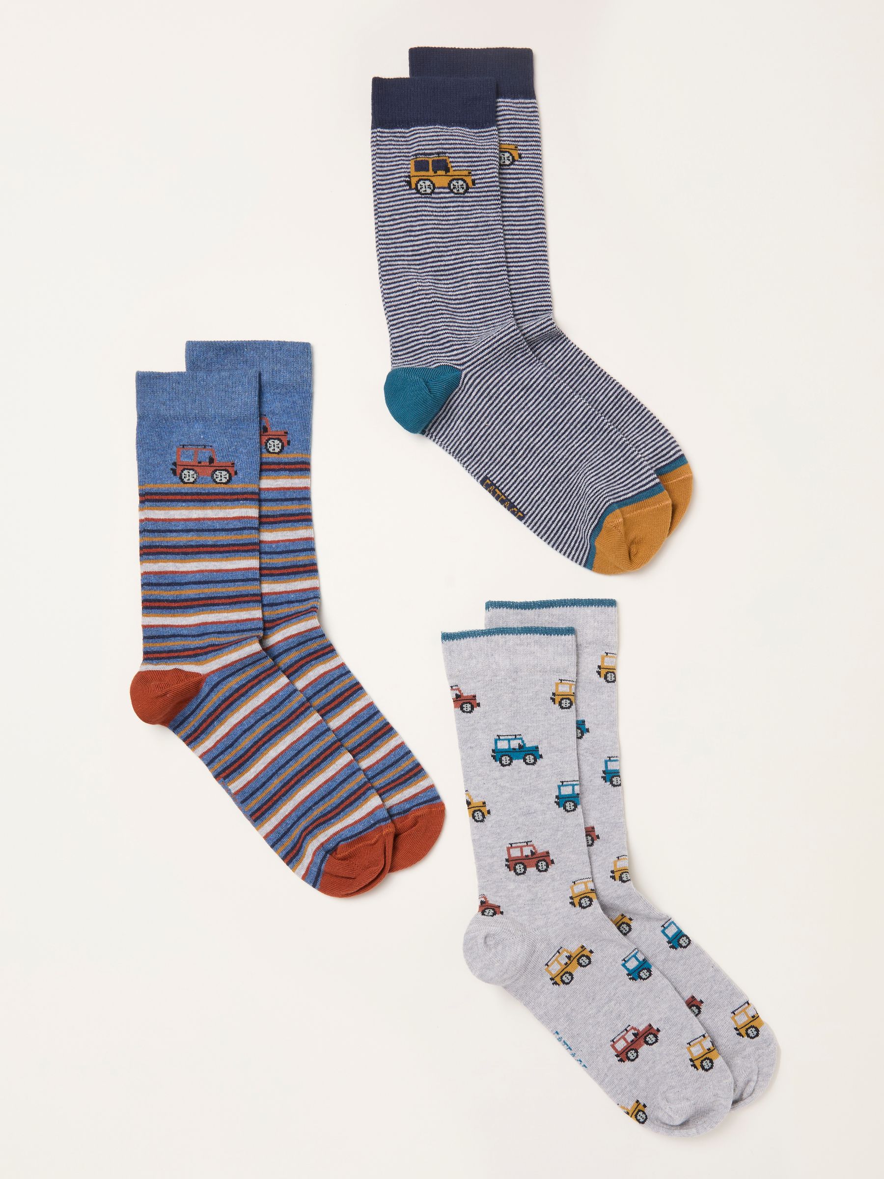 Navy 3 Pairs of Off Roader Socks - Image 2 of 2 Navy 3 Pairs of Off Roader Socks - Image 2 of 2