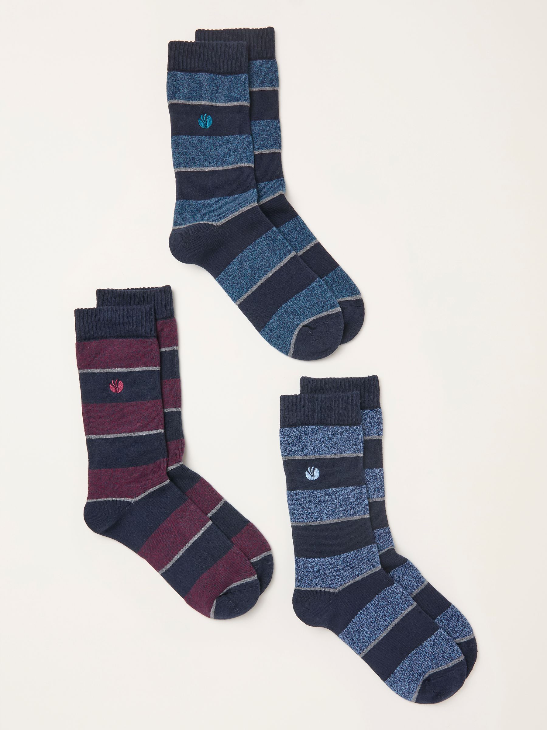 Blue 3 Pairs of Thermal Socks - Image 2 of 2 Blue 3 Pairs of Thermal Socks - Image 2 of 2