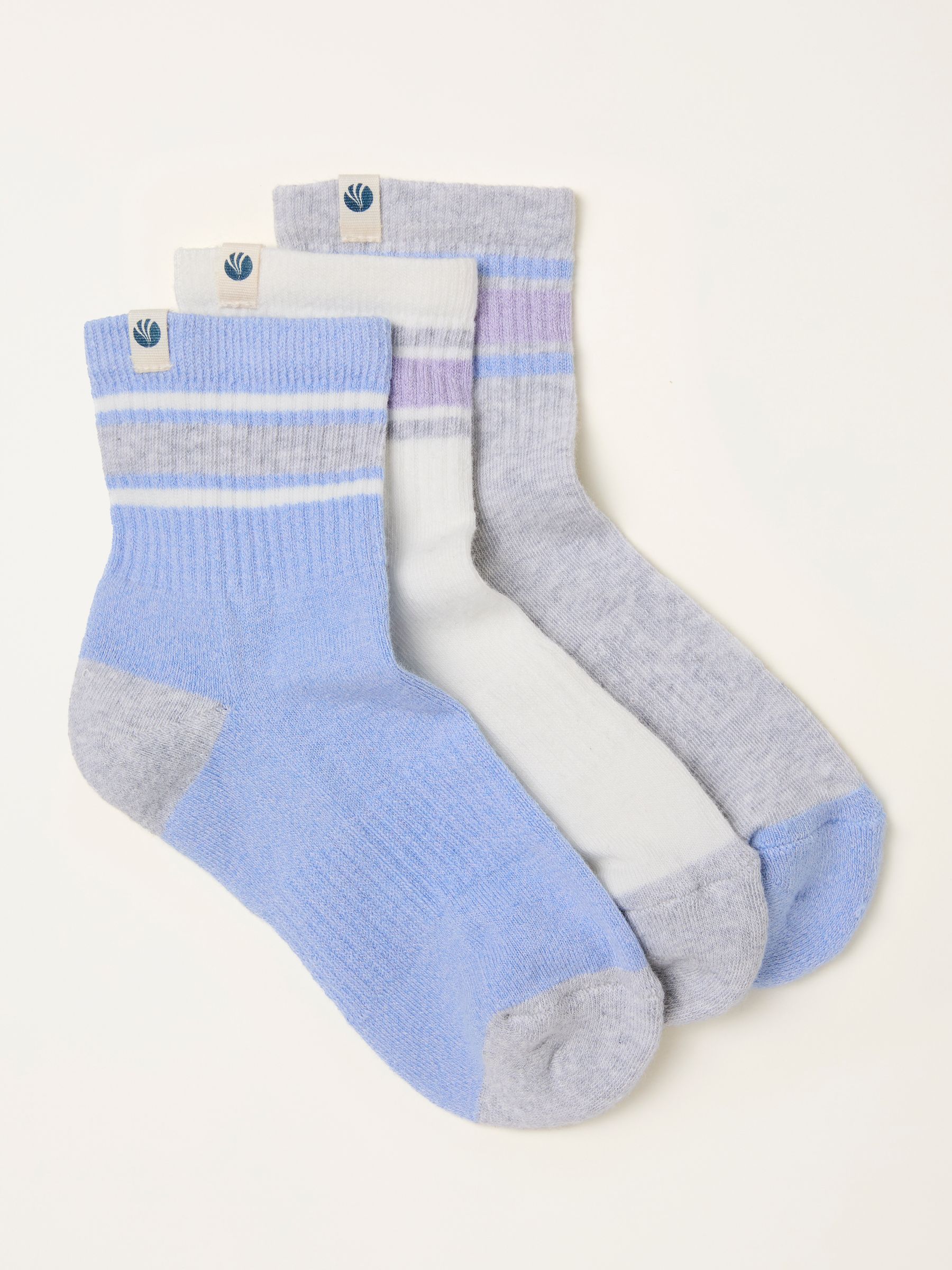 Grey 3 Pairs of Sport Socks - Image 1 of 2 Grey 3 Pairs of Sport Socks - Image 1 of 2