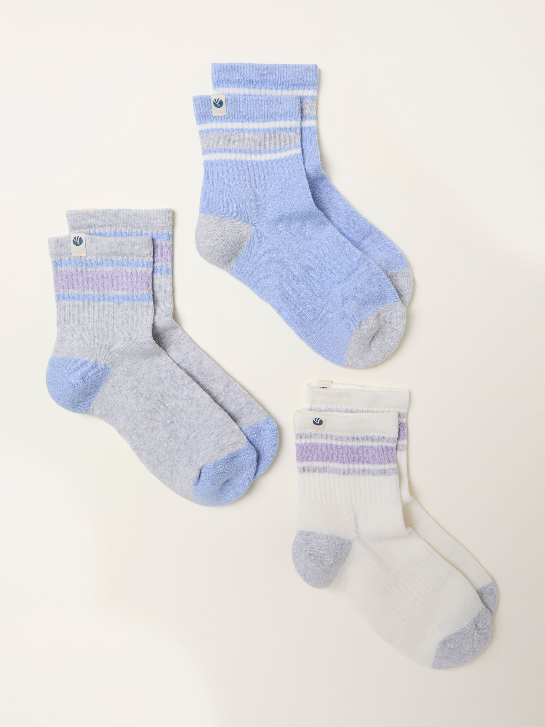 Grey 3 Pairs of Sport Socks - Image 2 of 2 Grey 3 Pairs of Sport Socks - Image 2 of 2