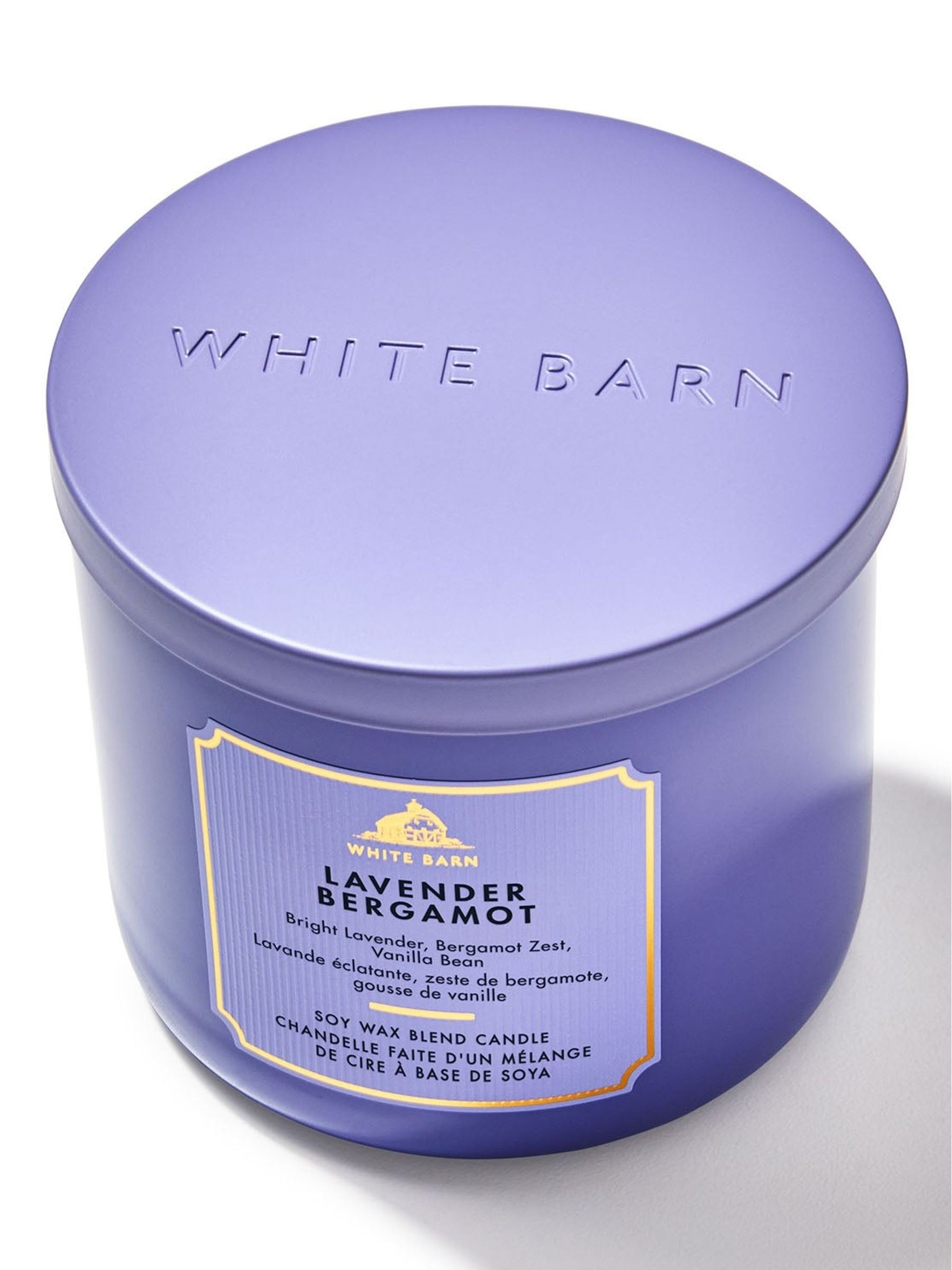 Lavender Bergamot 3-Wick Candle 411g - Image 2 of 2