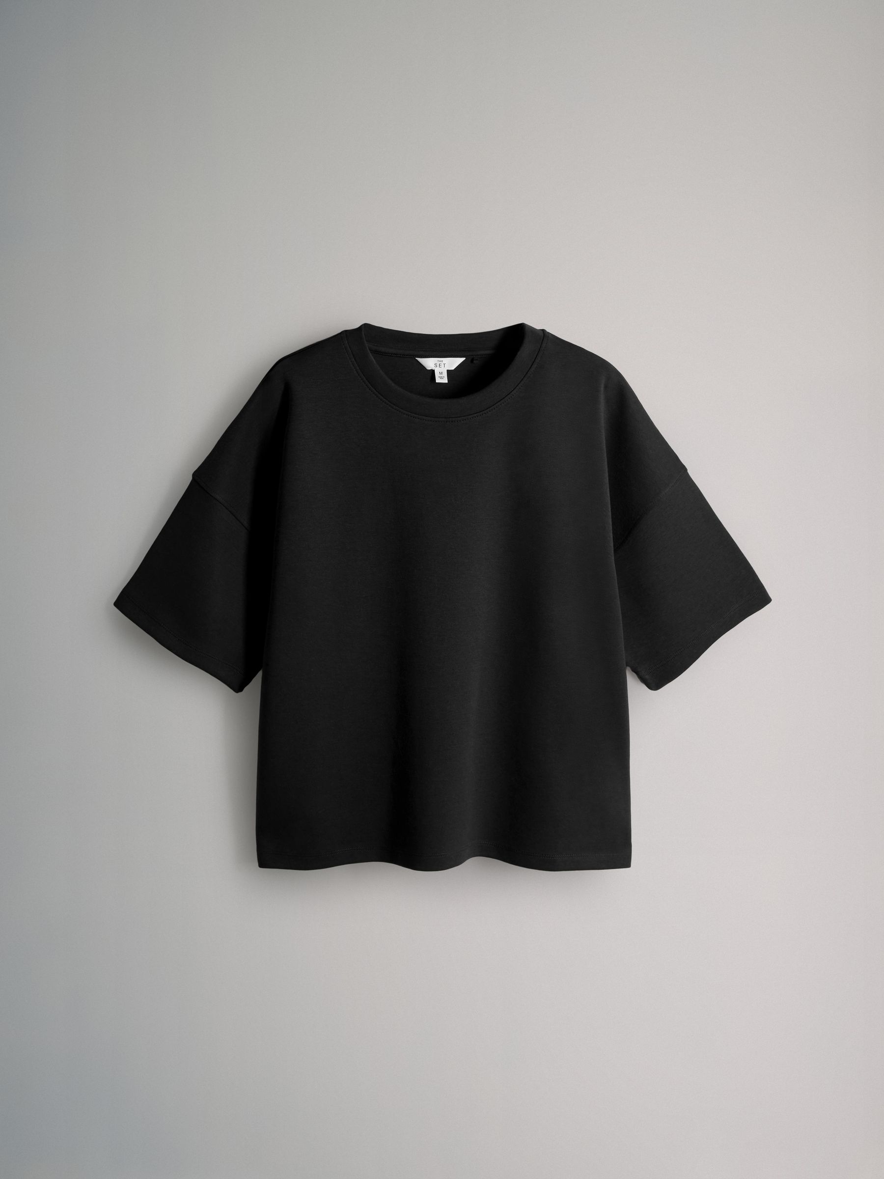 Black / Chocolate Brown/ Oat - 3 Pack Heavyweight Premium Boxy T-Shirts - Image 6 of 8