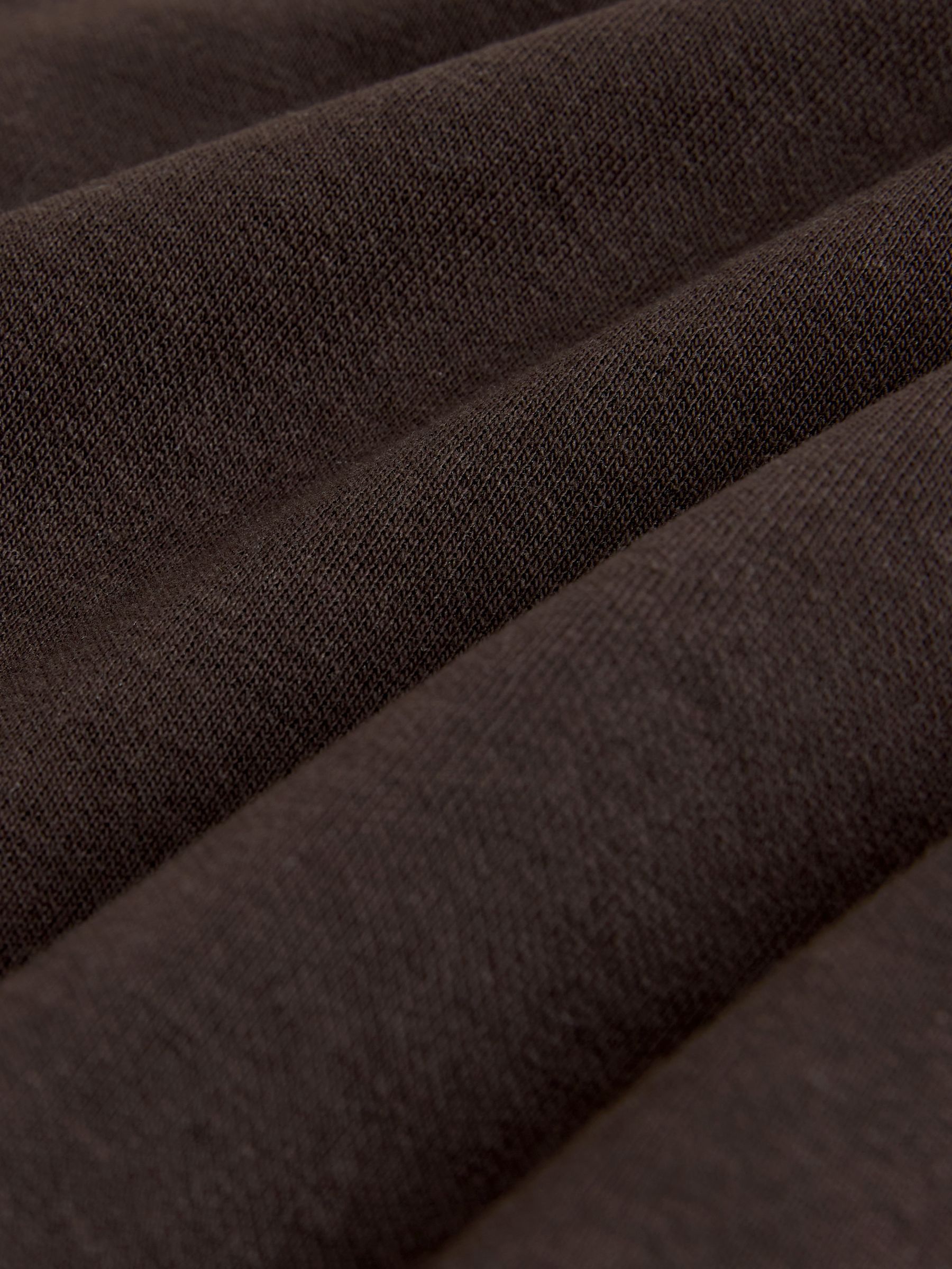 Black / Chocolate Brown/ Oat - 3 Pack Heavyweight Premium Boxy T-Shirts - Image 7 of 8