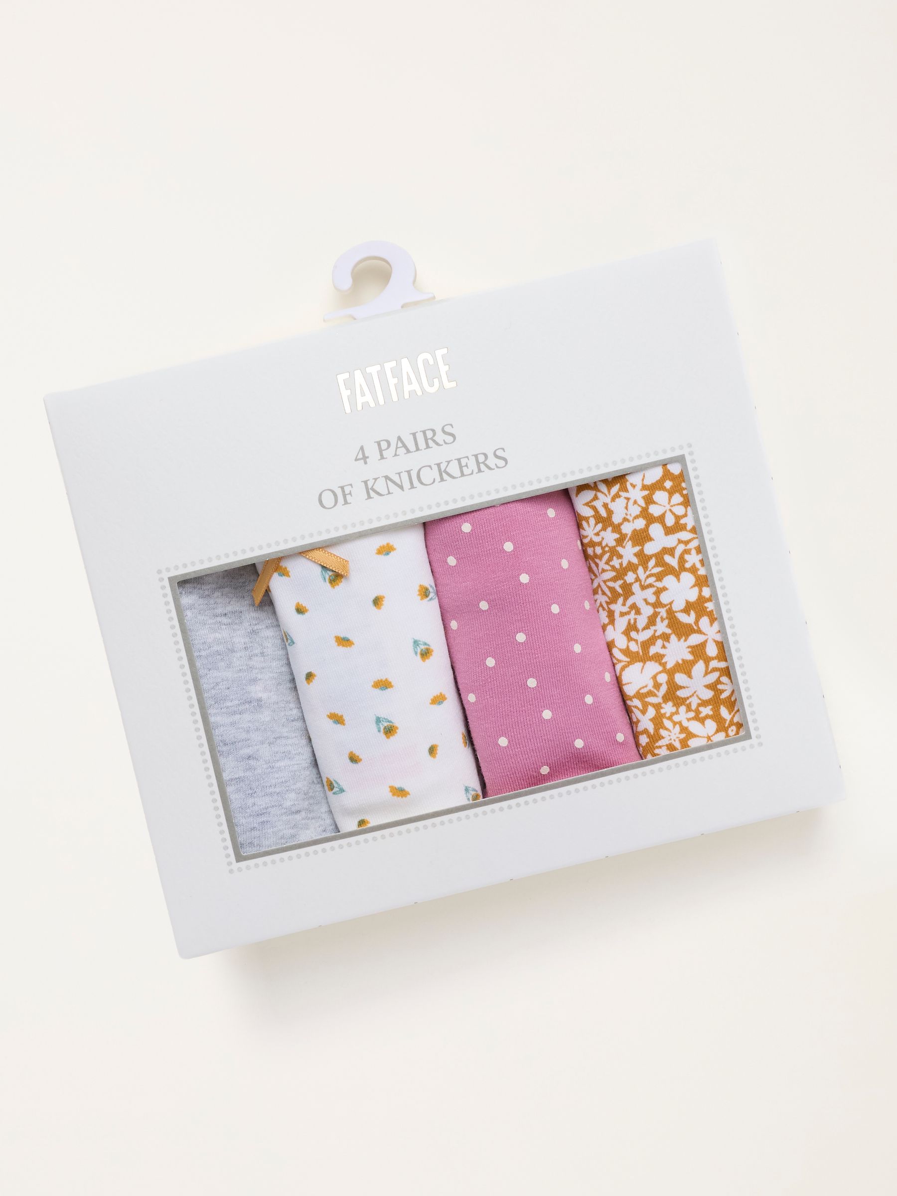 Pink 4 Pack of Floral Spot Classic Knickers - Image 2 of 3