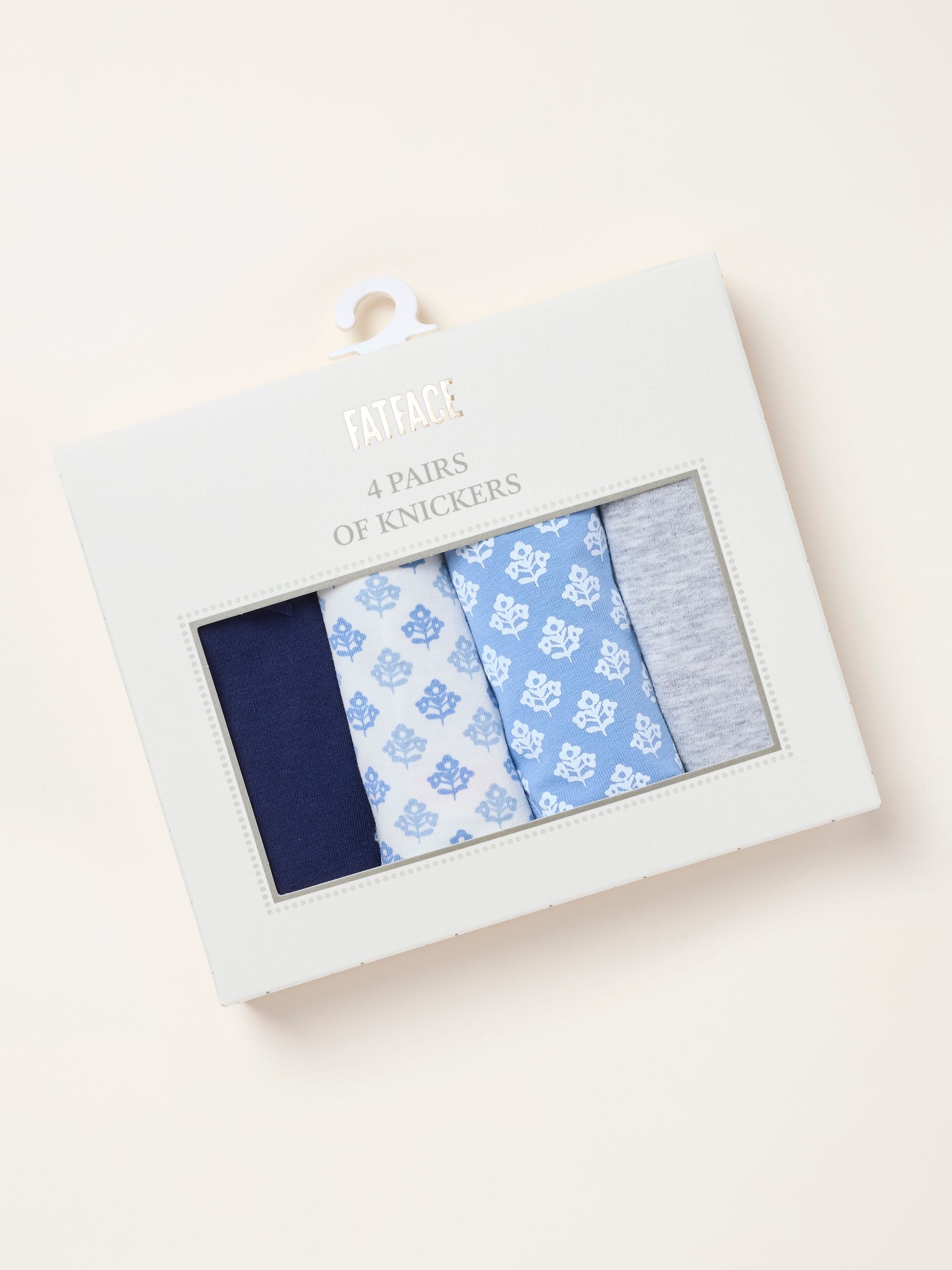 Blue 4 Pack of Geo Brazillian Knickers - Image 2 of 3 Blue 4 Pack of Geo Brazillian Knickers - Image 2 of 3