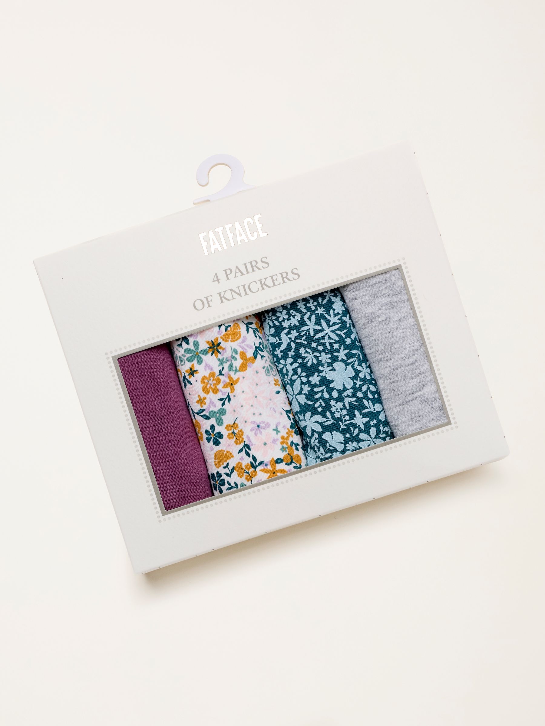 Purple 4 Pack of Floral Brazillian Knickers - Image 2 of 3 Purple 4 Pack of Floral Brazillian Knickers - Image 2 of 3