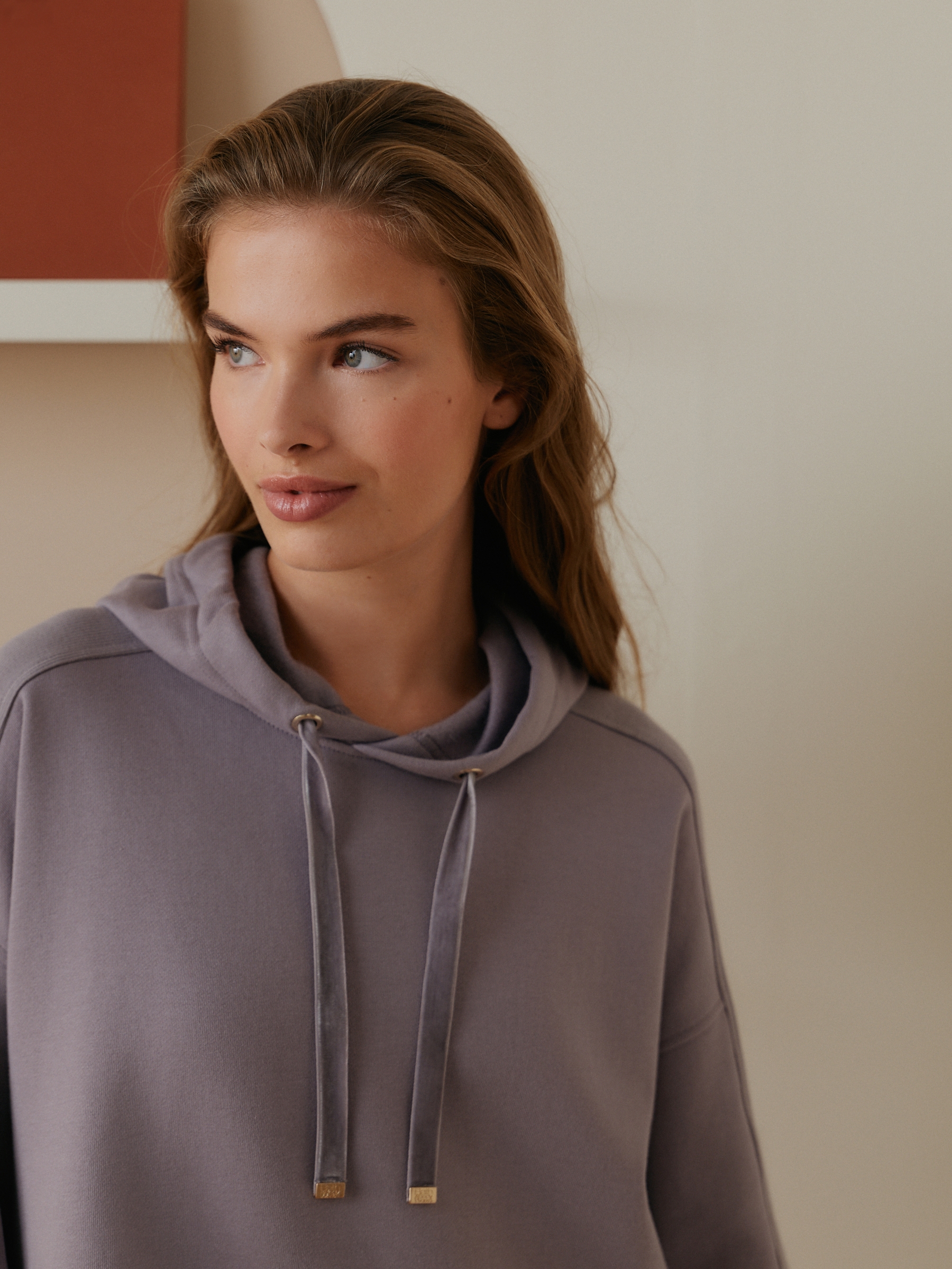 Purple Long Line Hoodie - Image 3 of 6