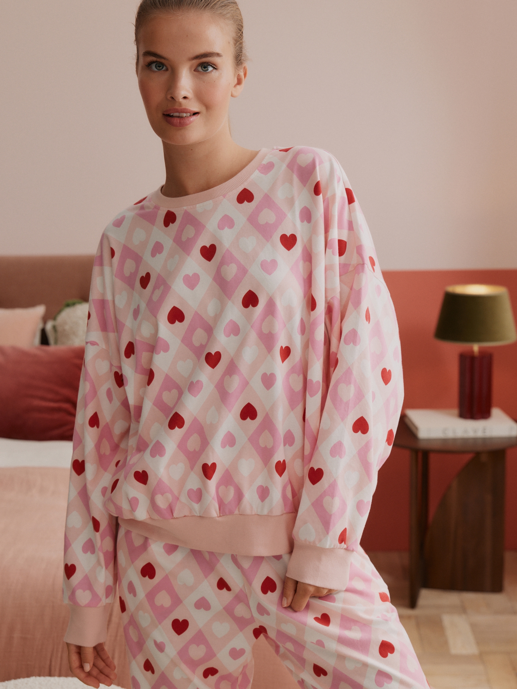 Pink Hearts Twosie Pyjamas - Image 3 of 15