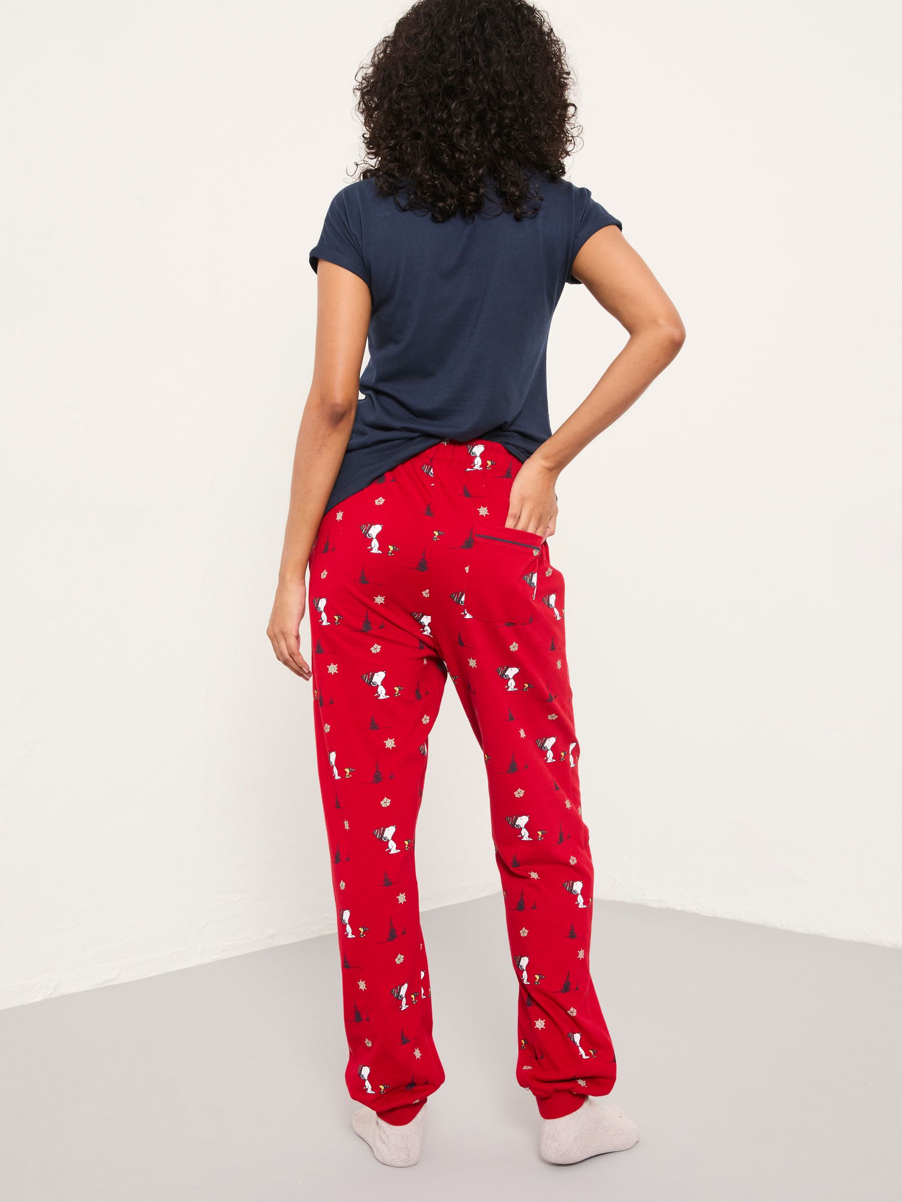 Red Snoopy Jersey Pyjama Set - Image 2 of 7 Red Snoopy Jersey Pyjama Set - Image 2 of 7
