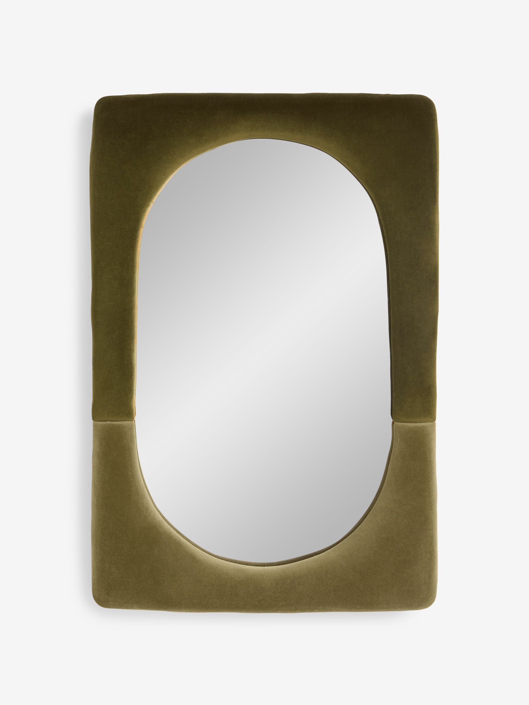 Selene Velvet Mirror in Green - Image 5 of 5