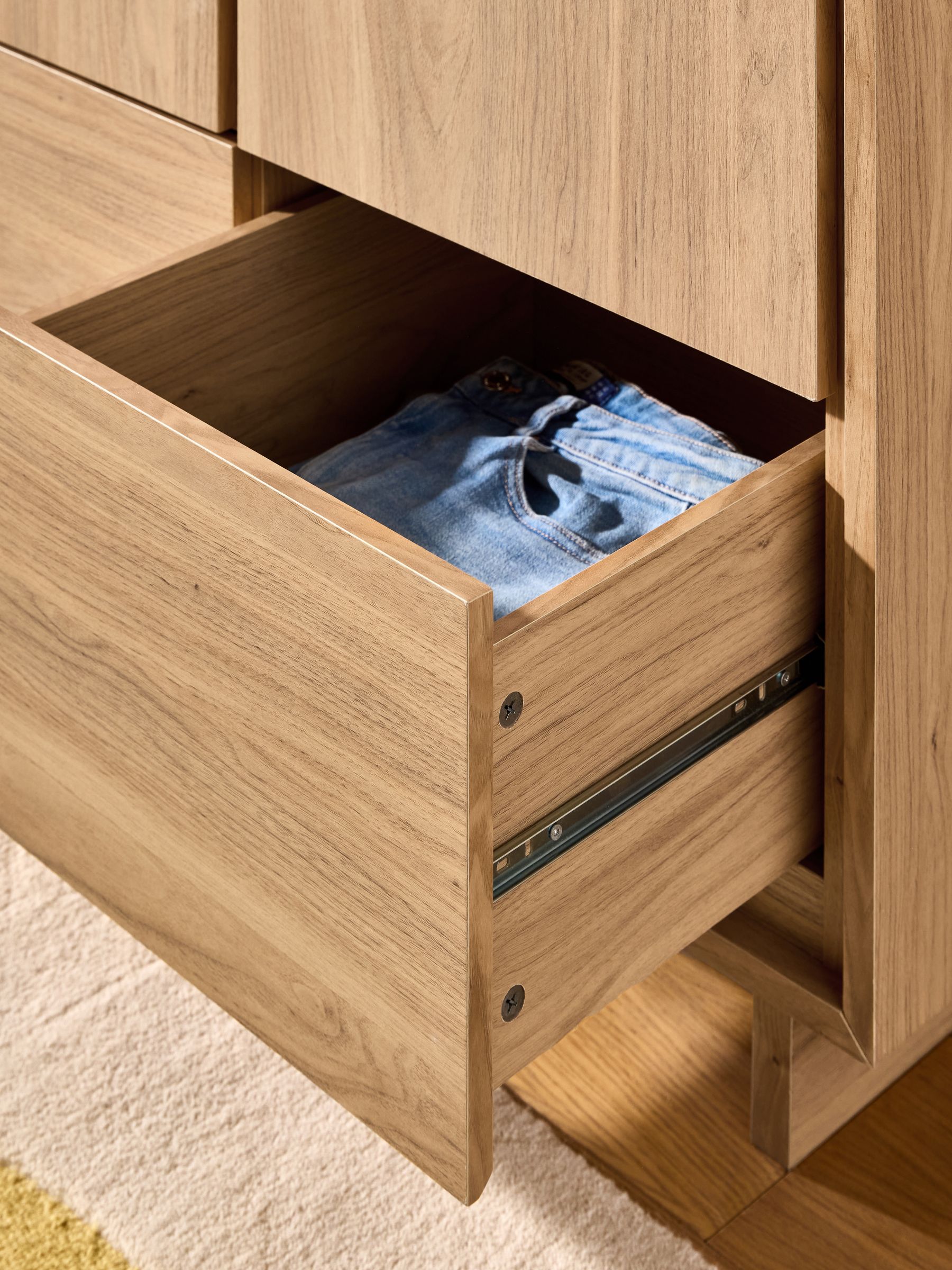 Oak Kaci Triple Wardrobe - Image 3 of 7