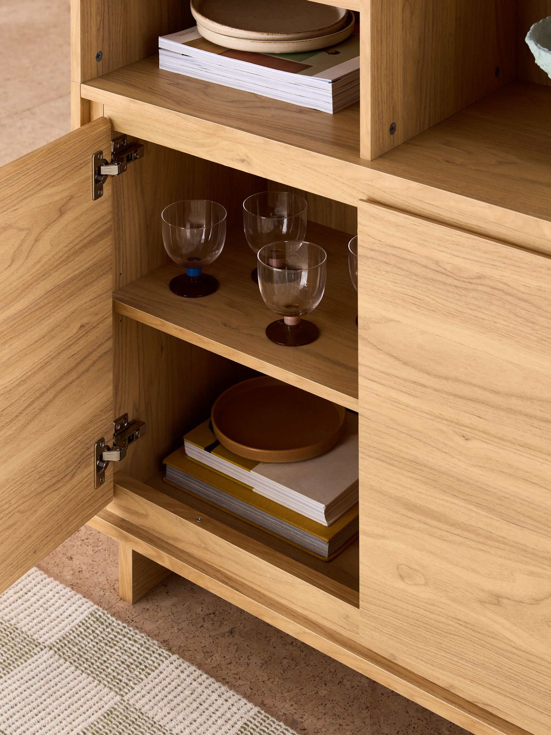 Oak Effect Kaci Shelving Unit - Image 4 of 6