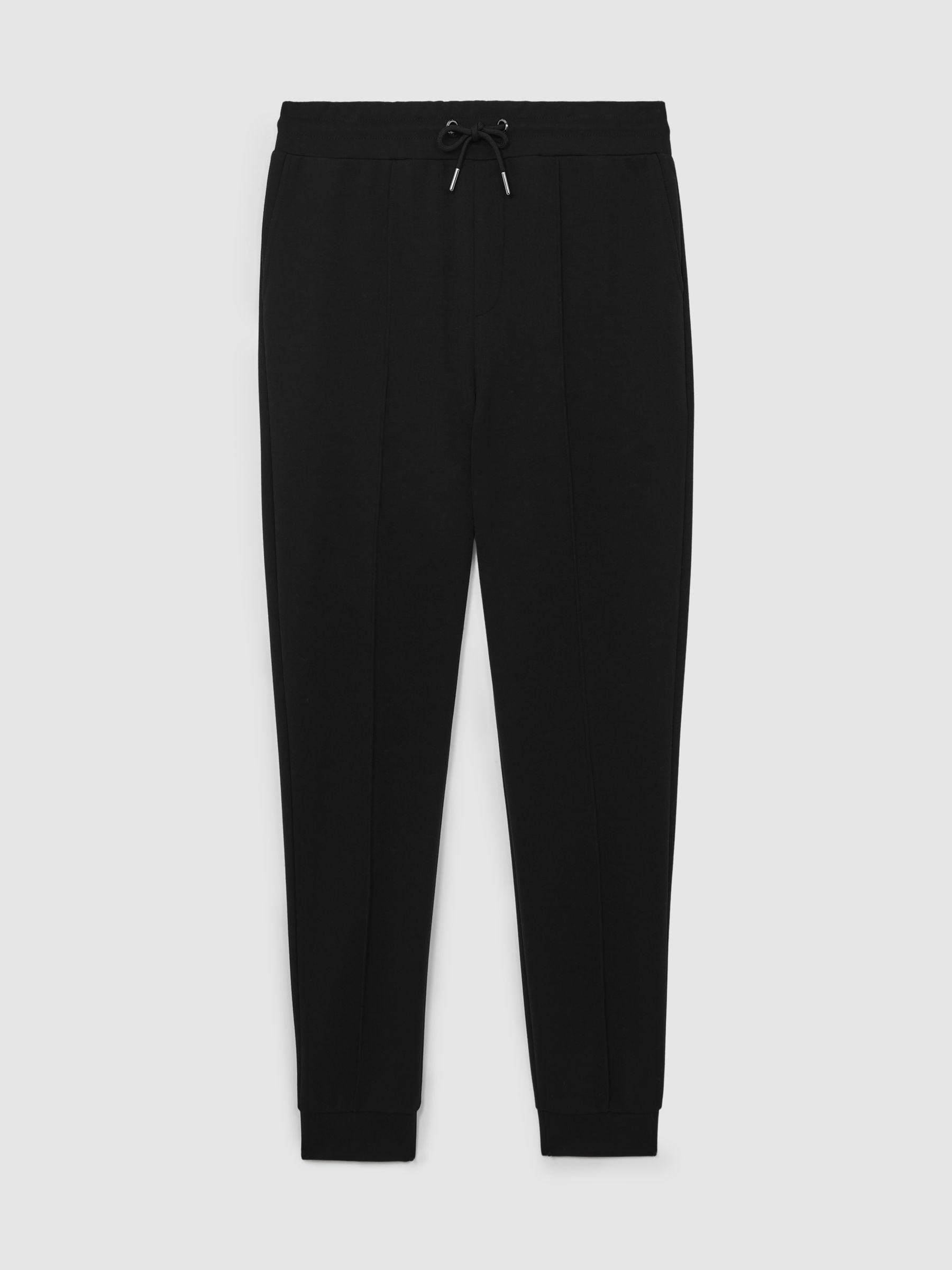 Interlock Drawstring Joggers in Black - Image 2 of 6
