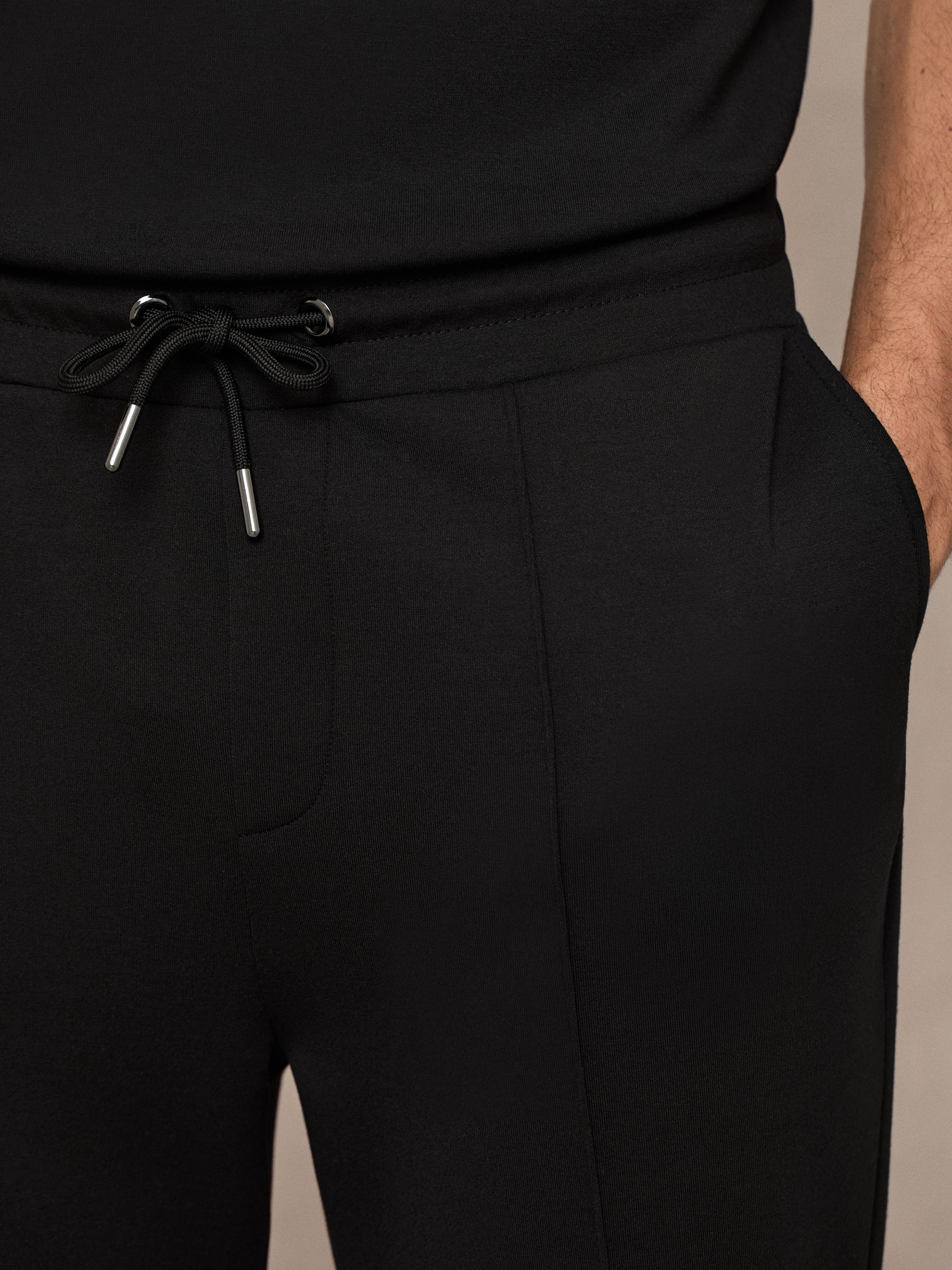 Stretch-Jersey Tailored Joggers in Black - image 4