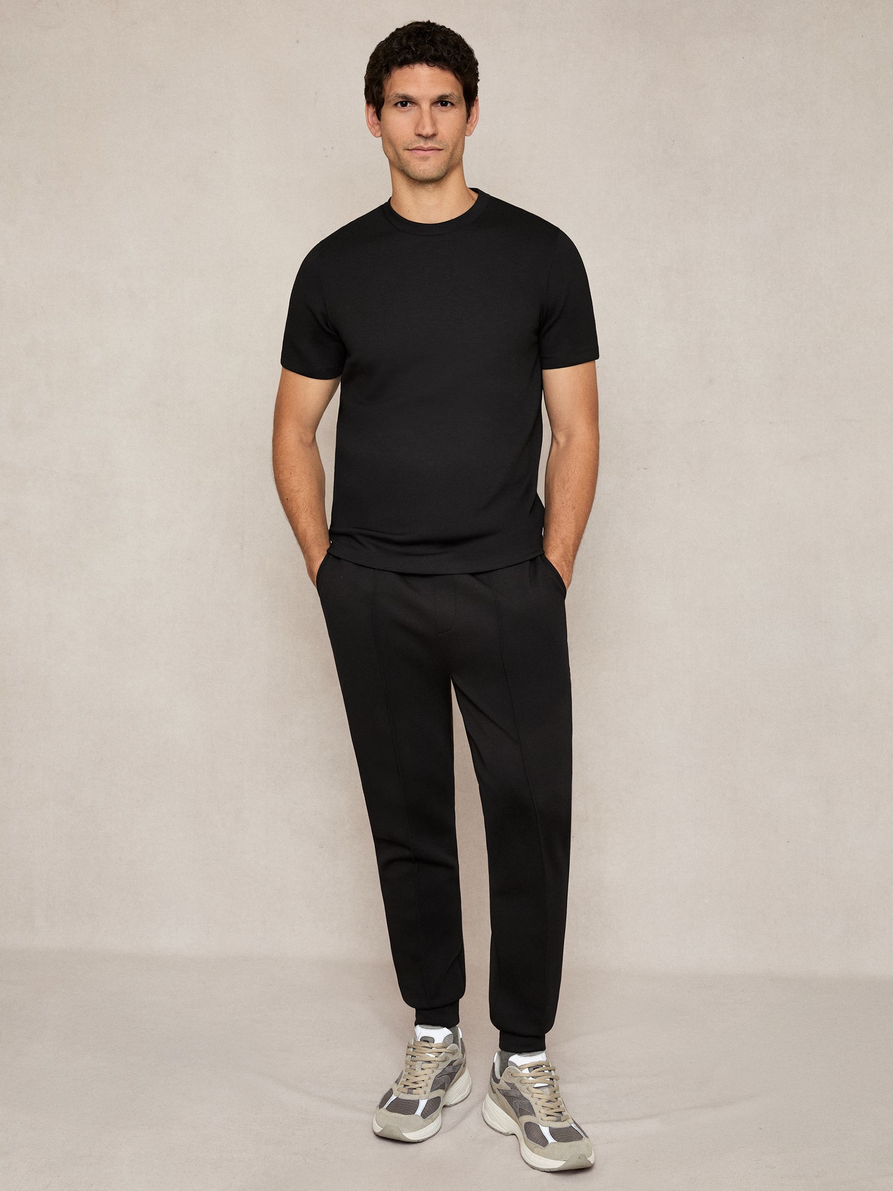 Stretch-Jersey Tailored Joggers in Black - image 5