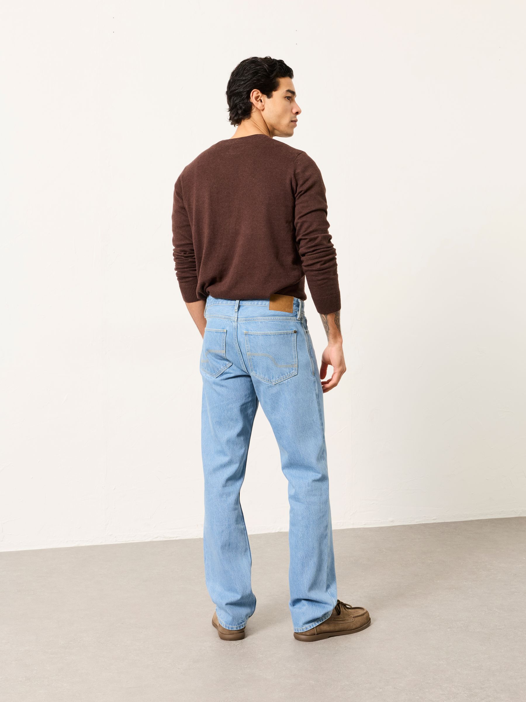 Light Blue Straight Fit Jeans - Image 2 of 6