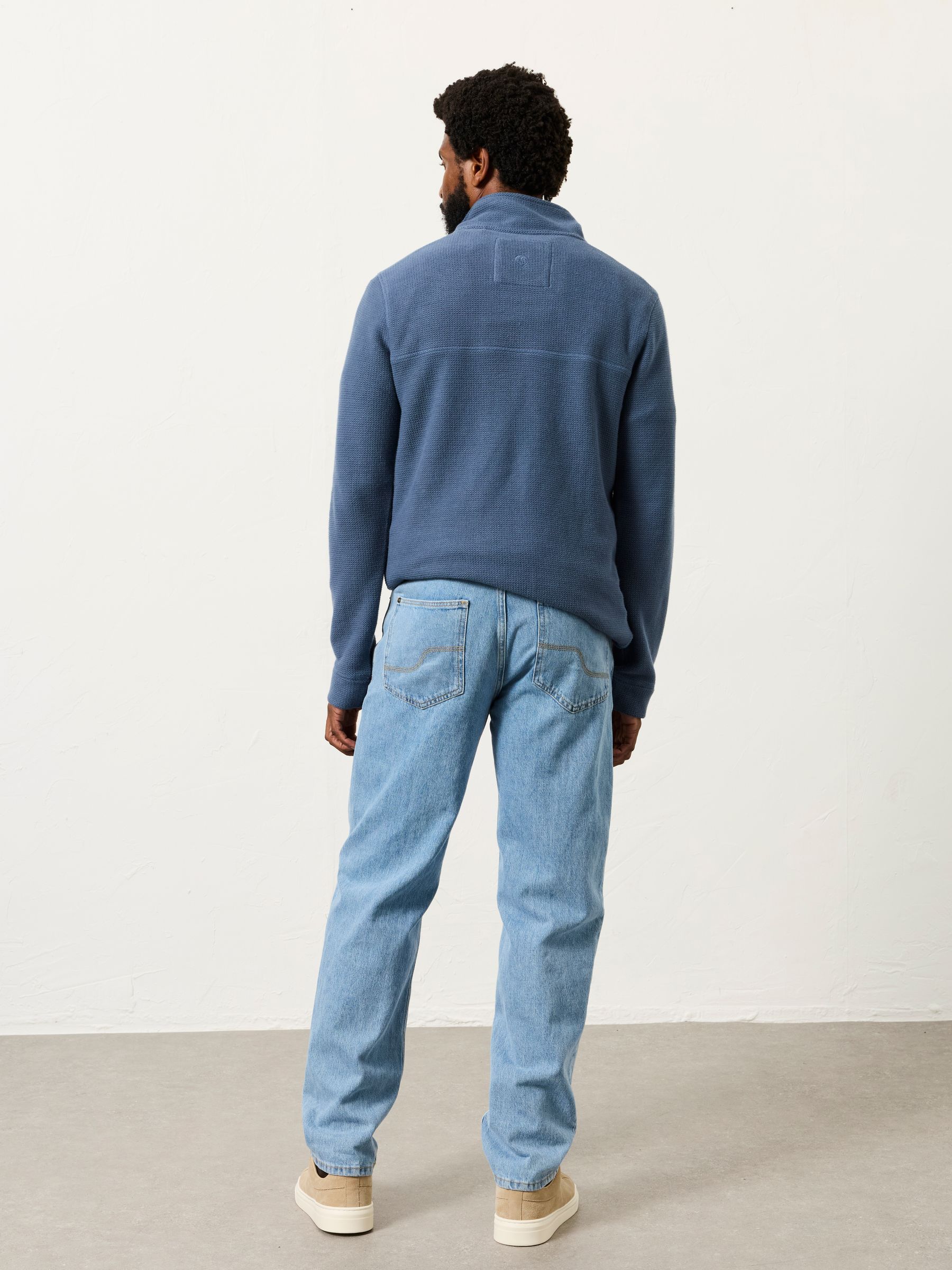 Light Blue Tapered Fit Jeans - Image 2 of 6