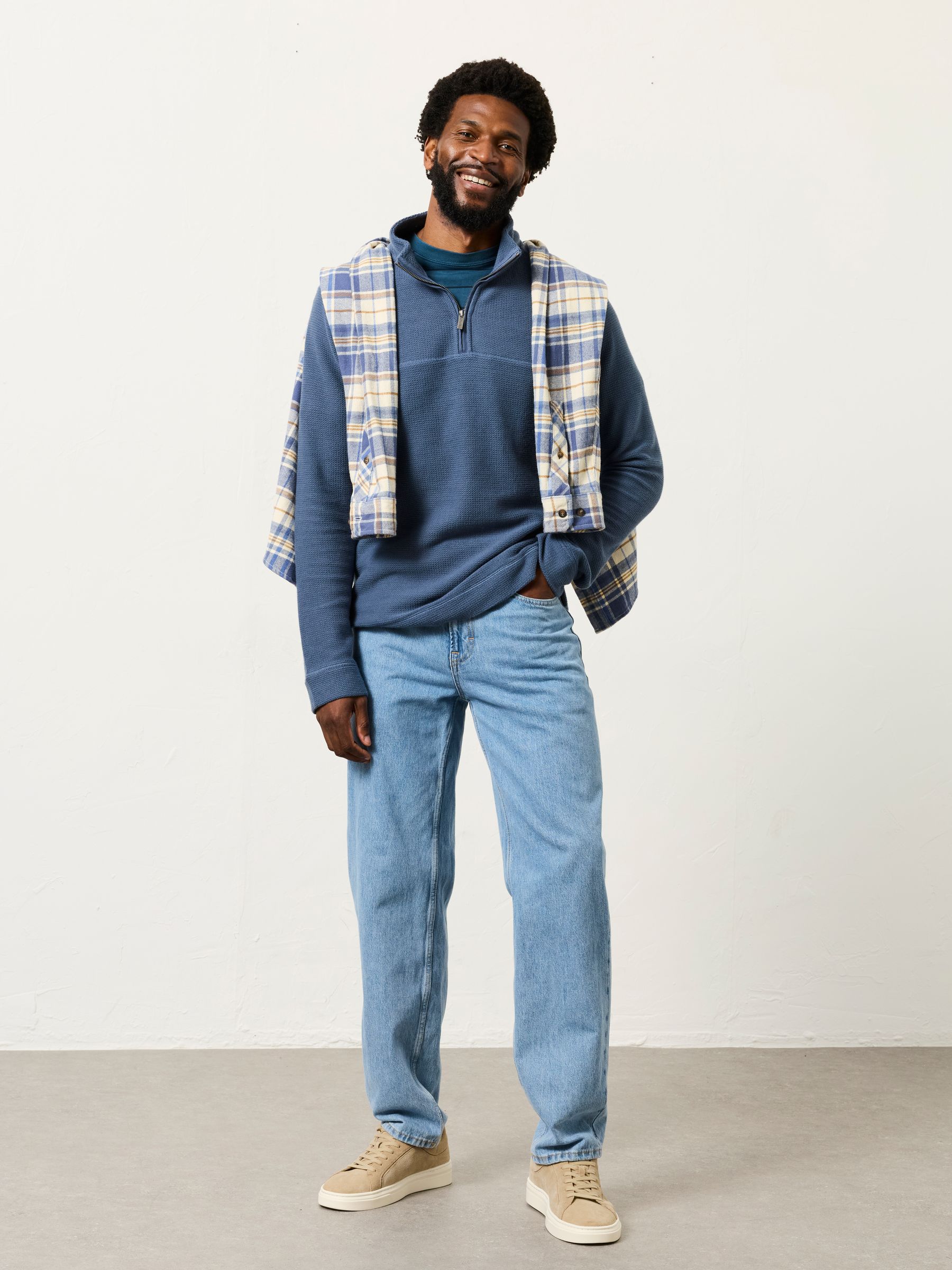 Light Blue Tapered Fit Jeans - Image 4 of 6