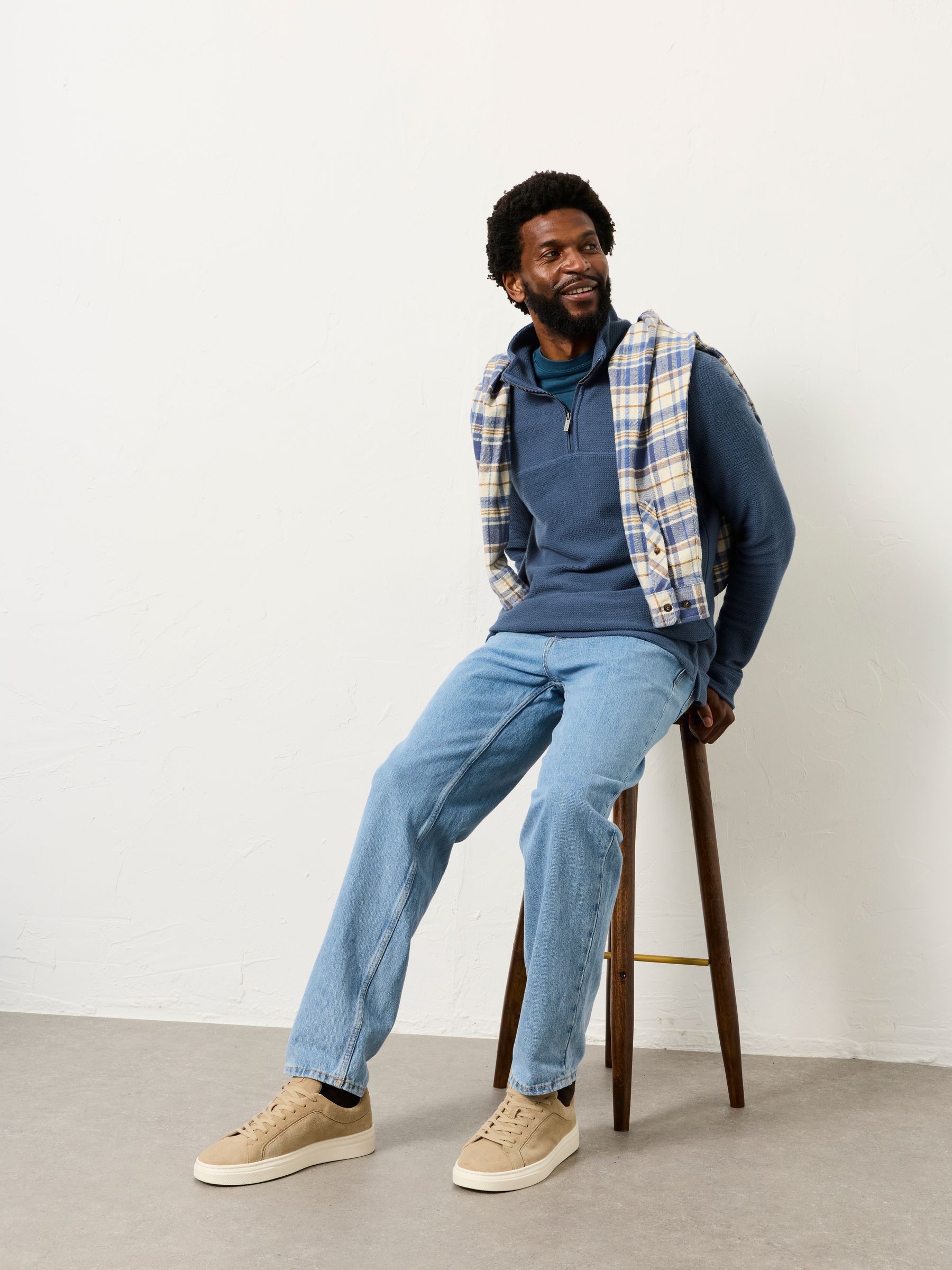 Light Blue Tapered Fit Jeans - Image 5 of 6